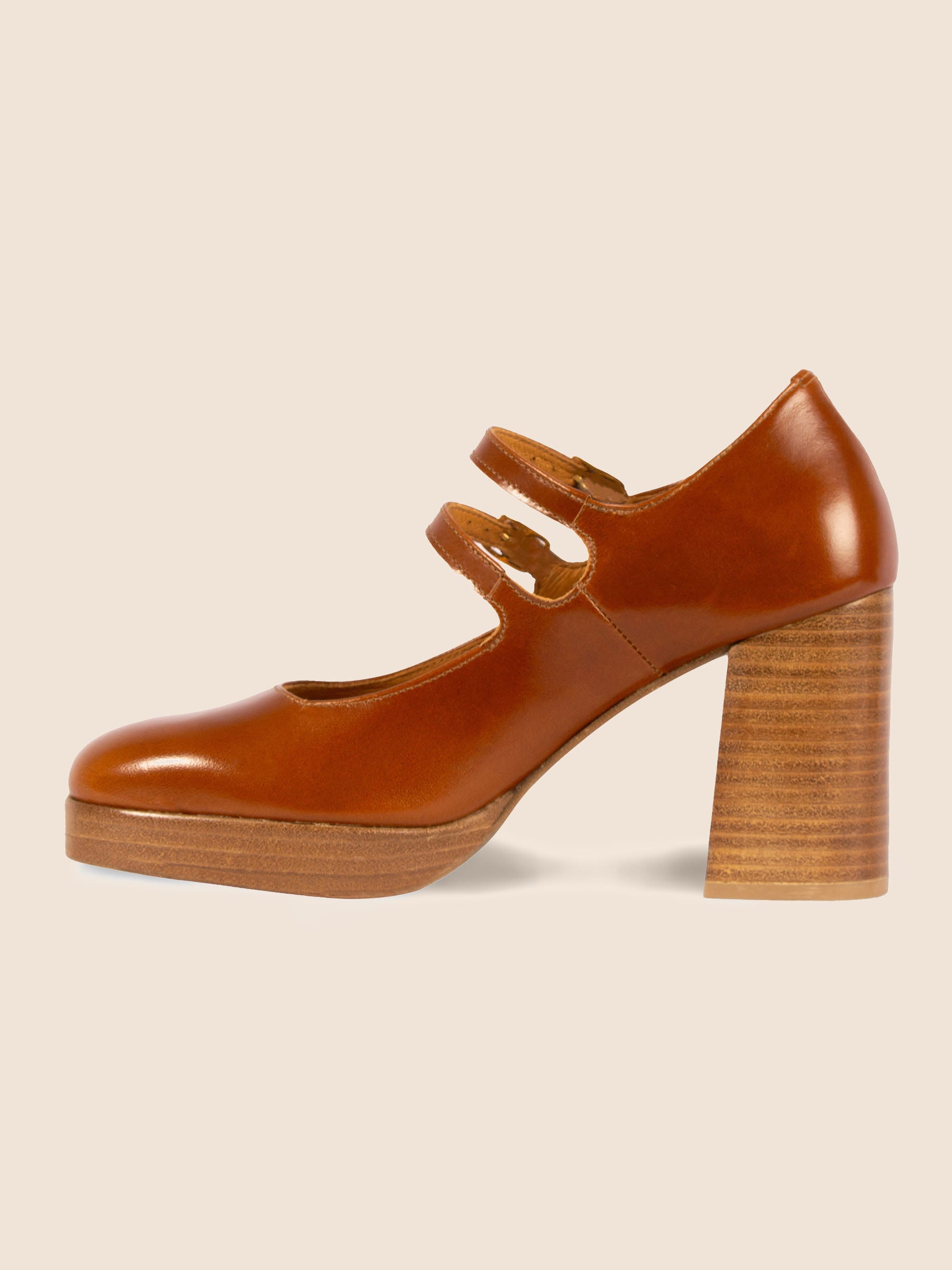 vue interieure babies plateforme cuir camel jules jenn