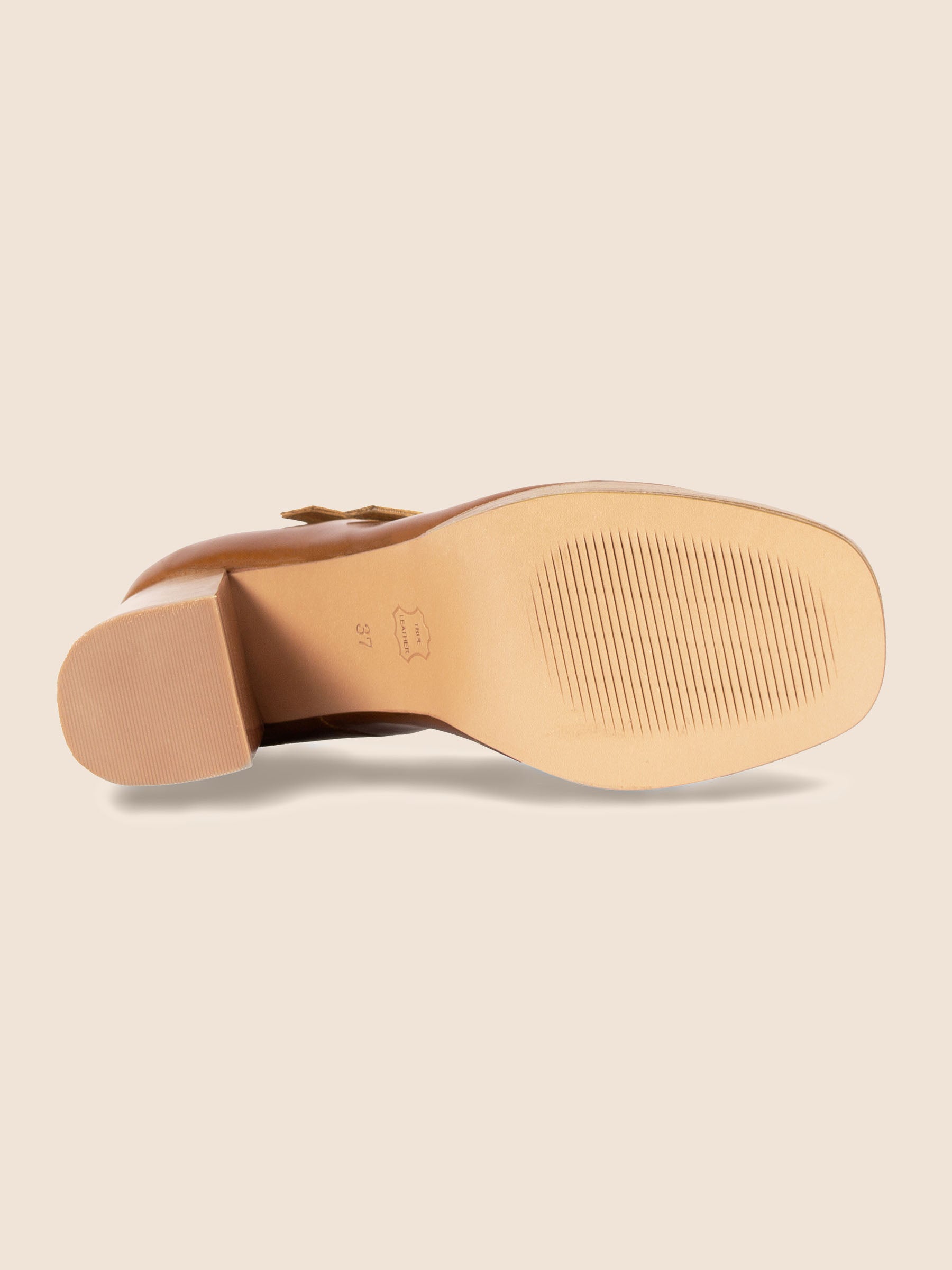 vue semelle babies plateforme cuir camel jules jenn