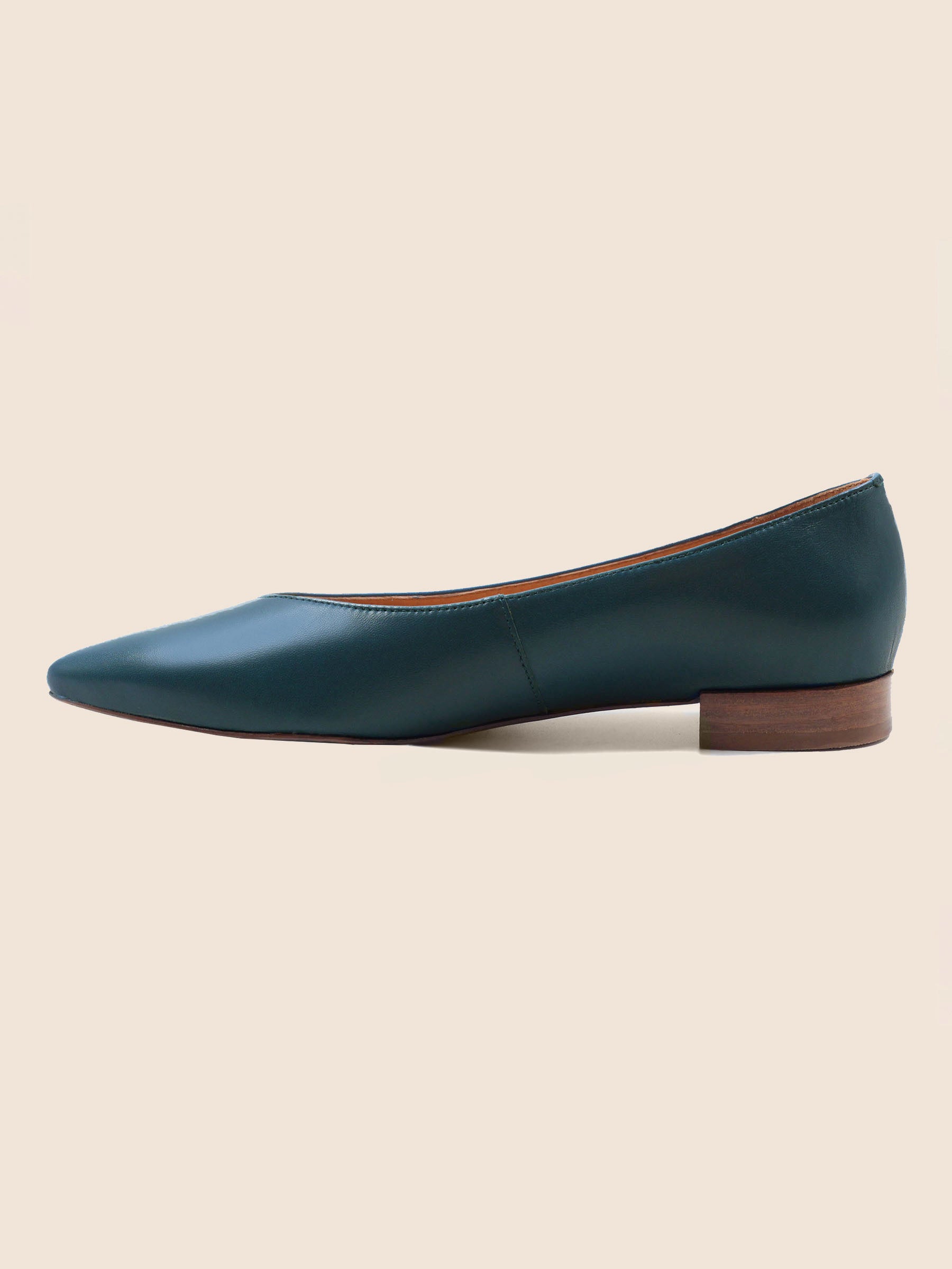 vue intérieur ballerines cuir bleu jules & jenn