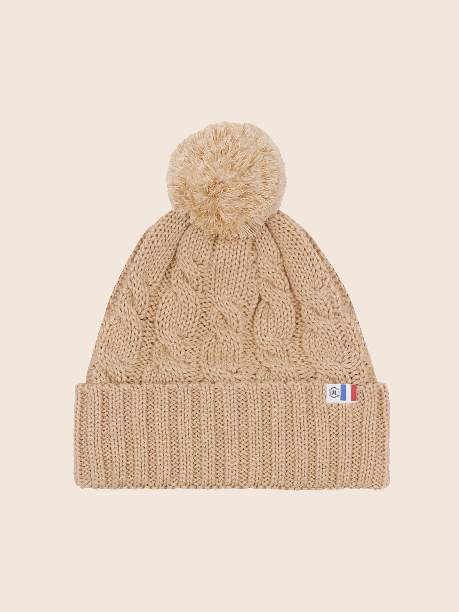 bonnet pompon laine camel jules jenn