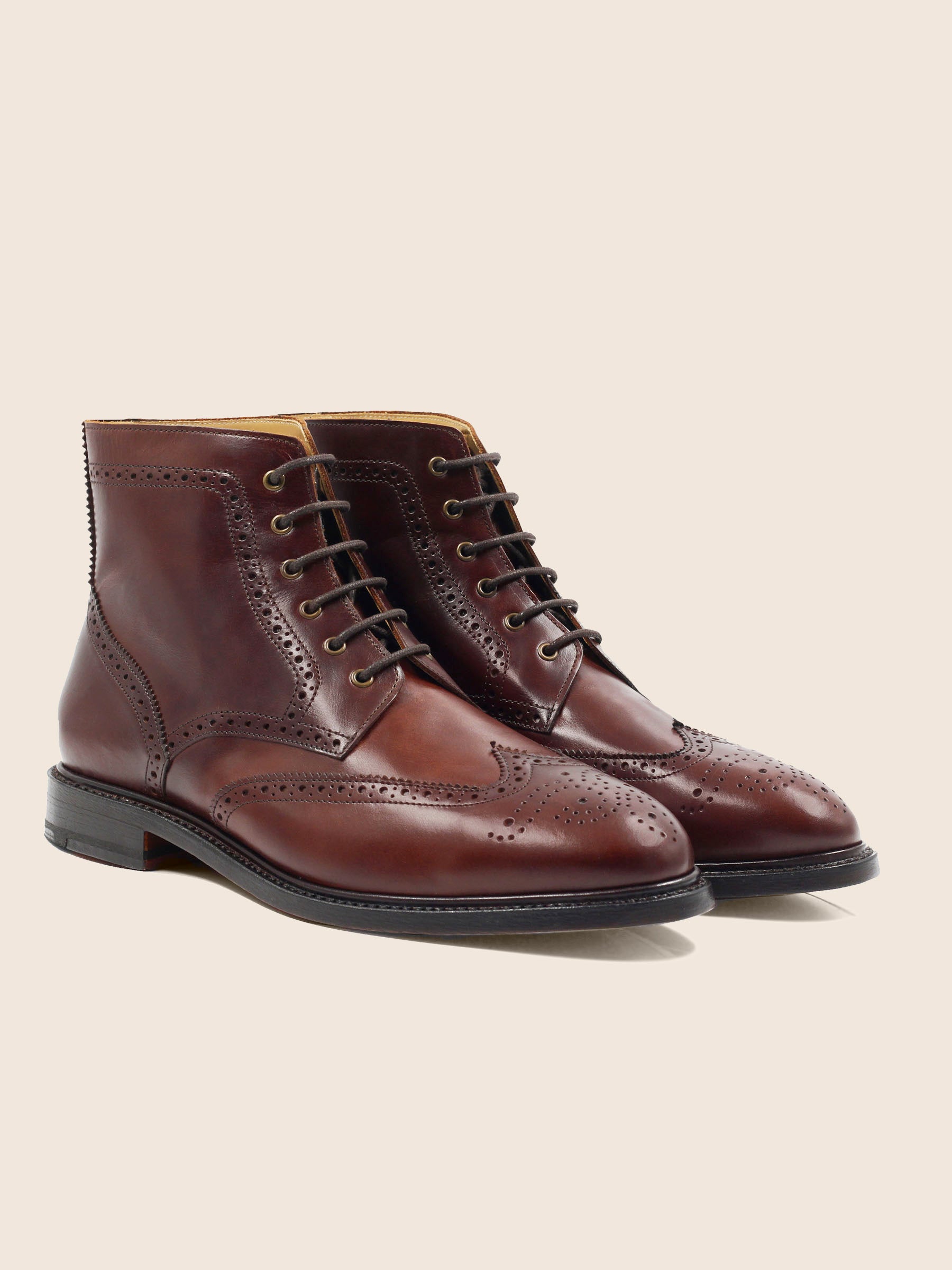 boots cousu goodyear cuir cognac jules jenn