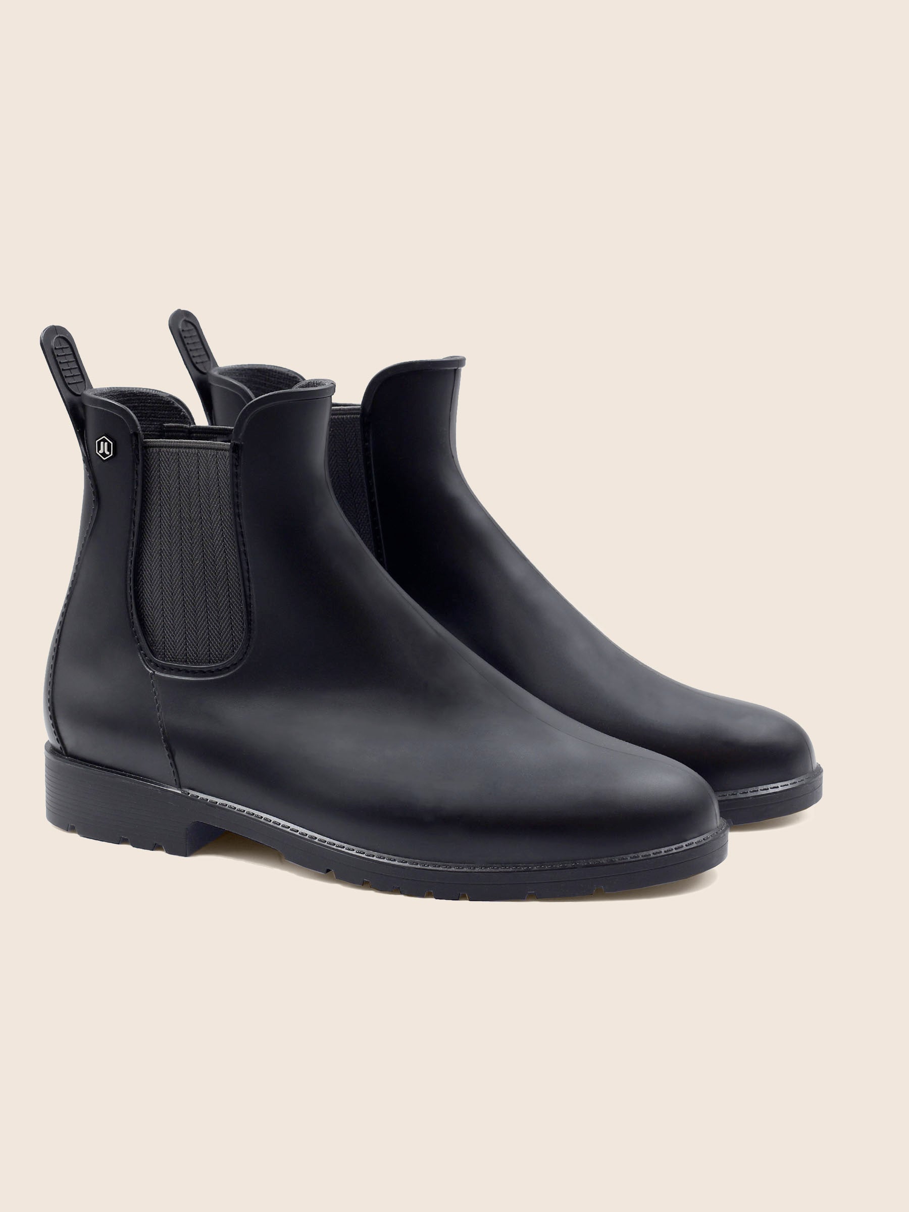 boots pluie caoutchouc noir gris jules jenn