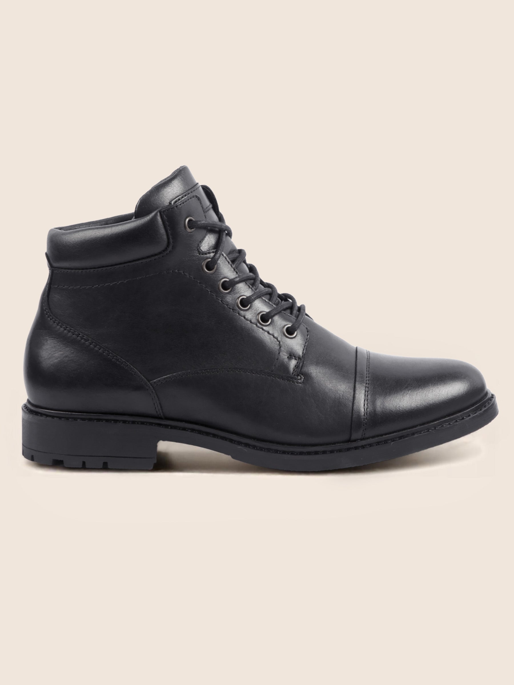 vue extèrieur boots rangers cuir noir jules jenn