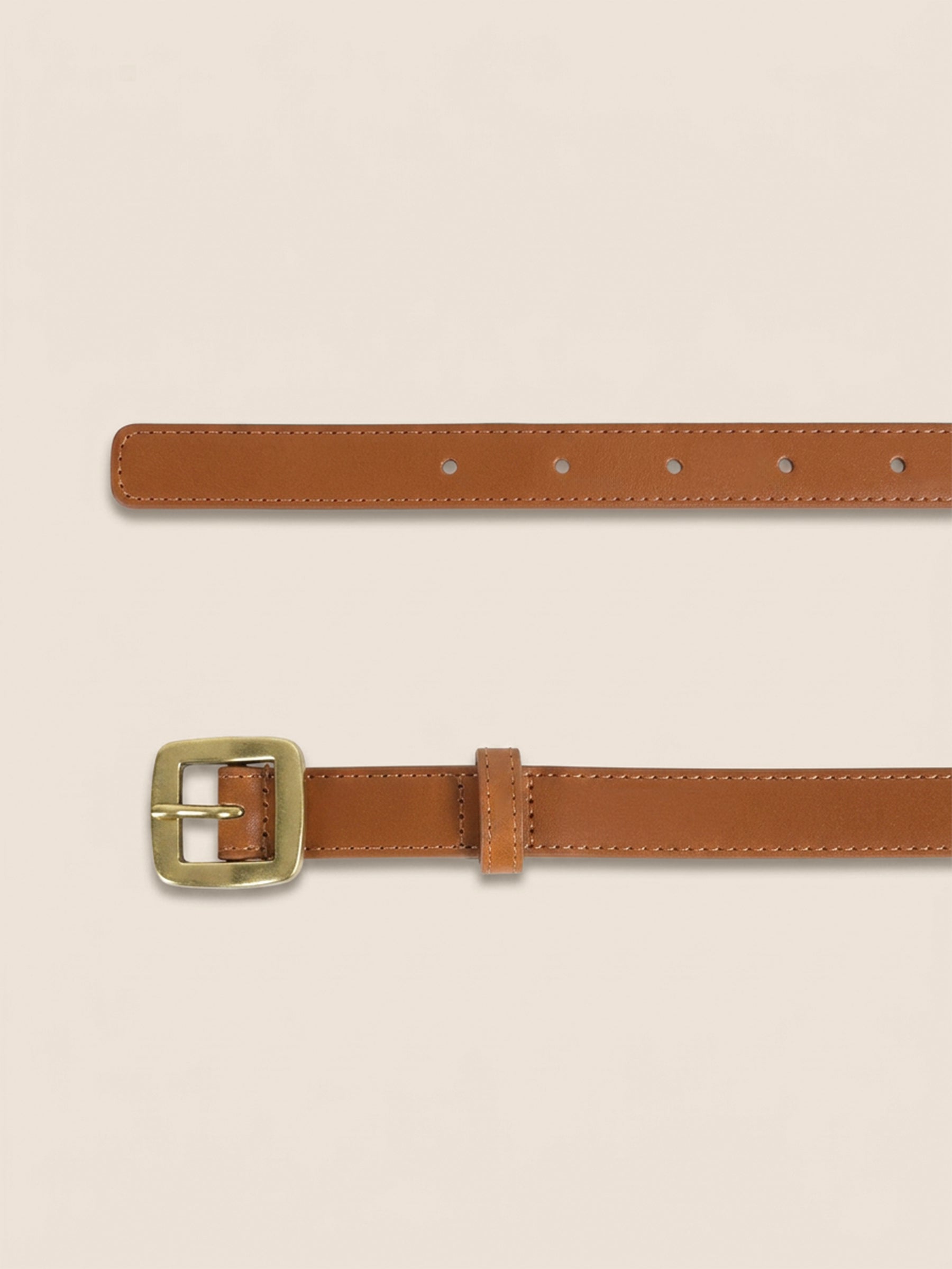 photo vue dessus ceinture alix cuir camel jules jenn