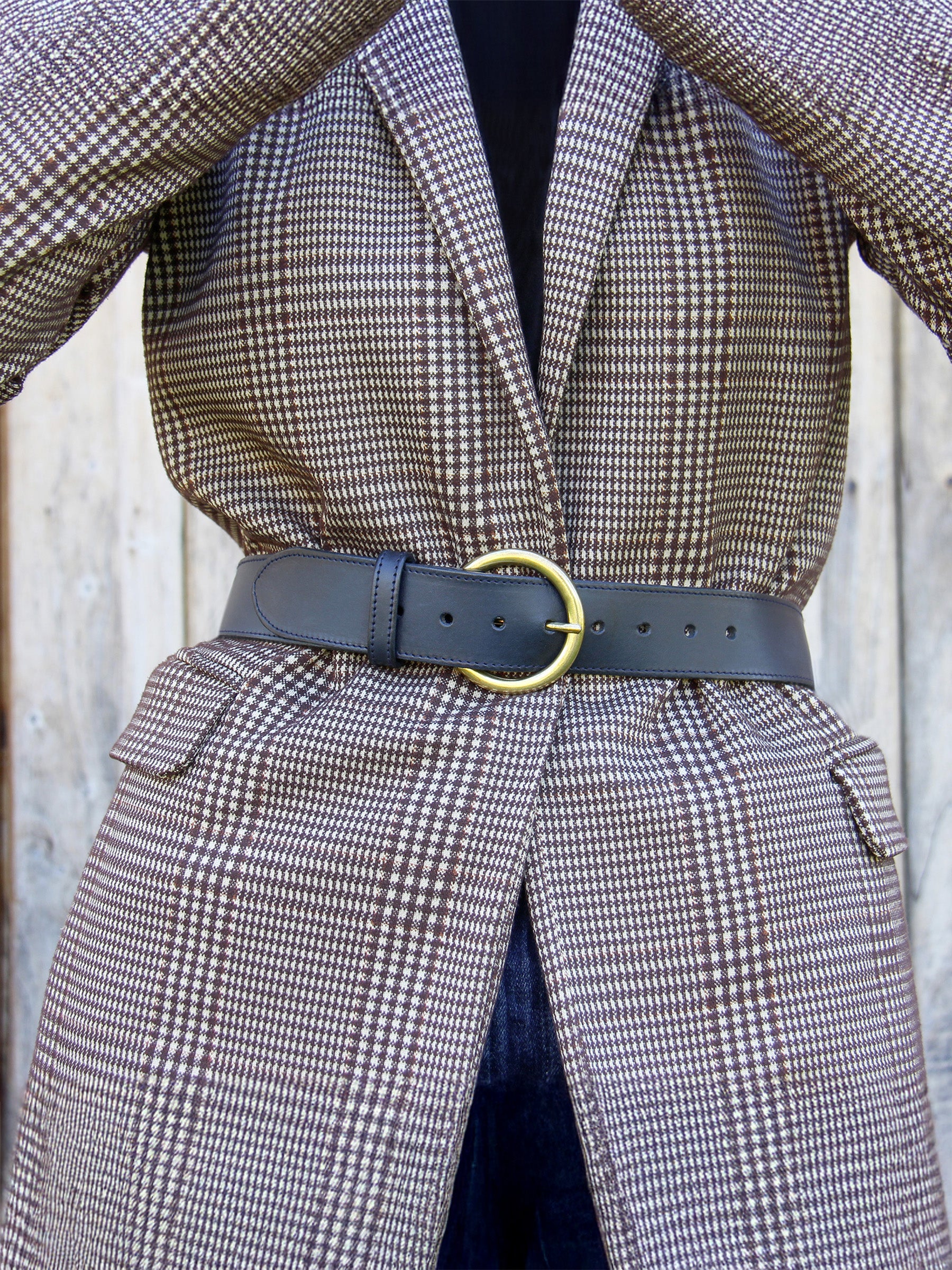 vue portée ceinture boheme cuir bleu jules jenn