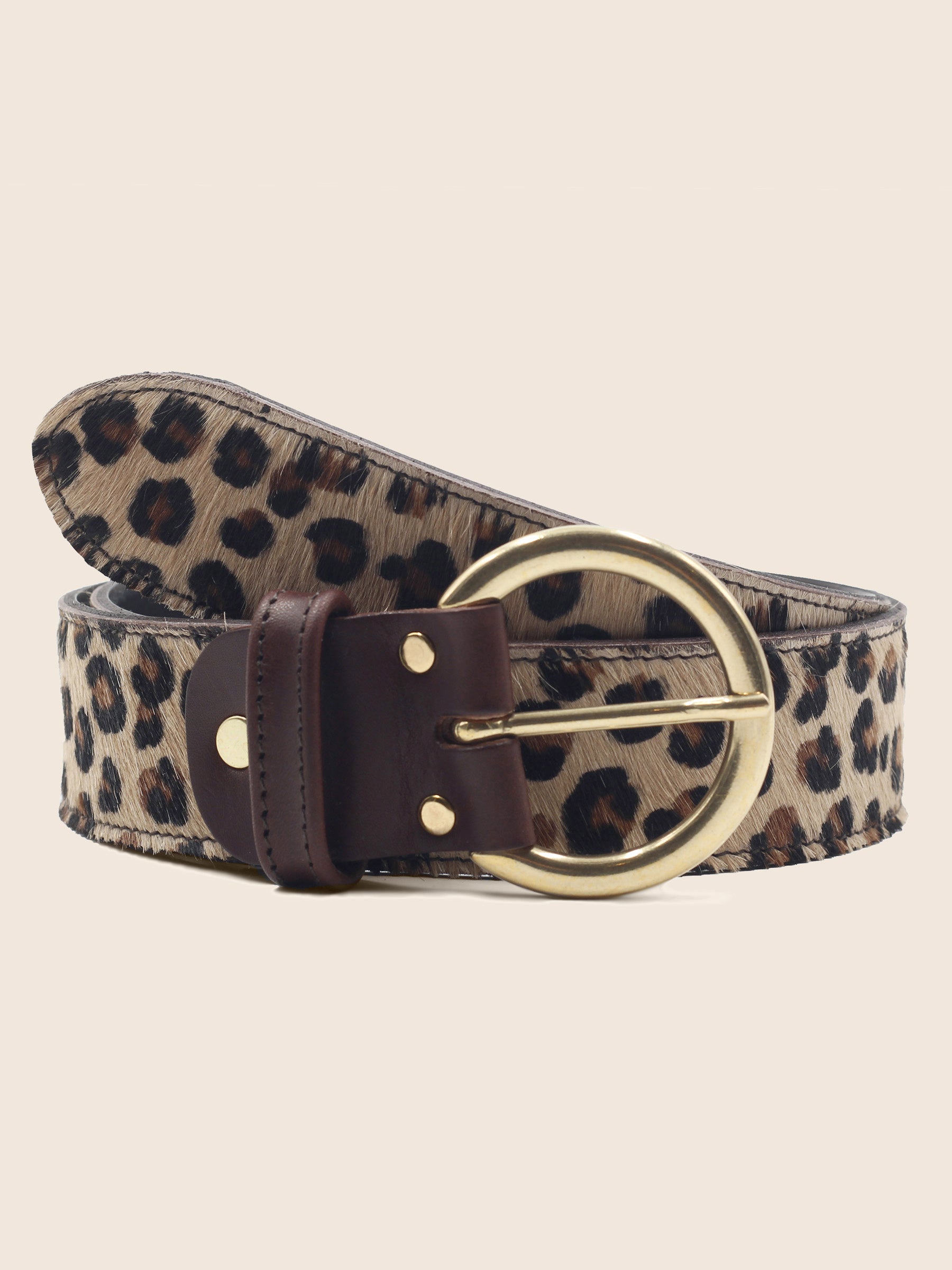 ceinture boheme cuir leopard jules jenn