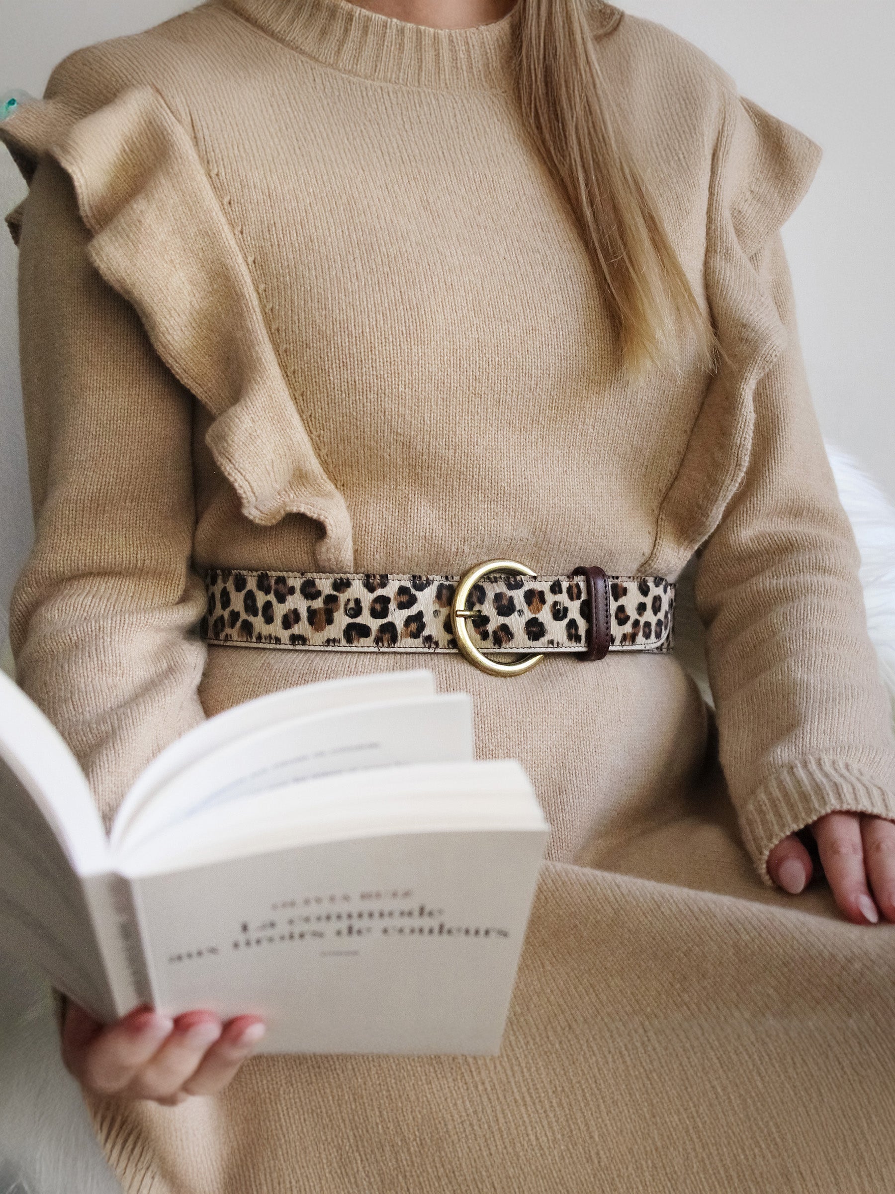 vue portée ceinture boheme cuir leopard jules jenn