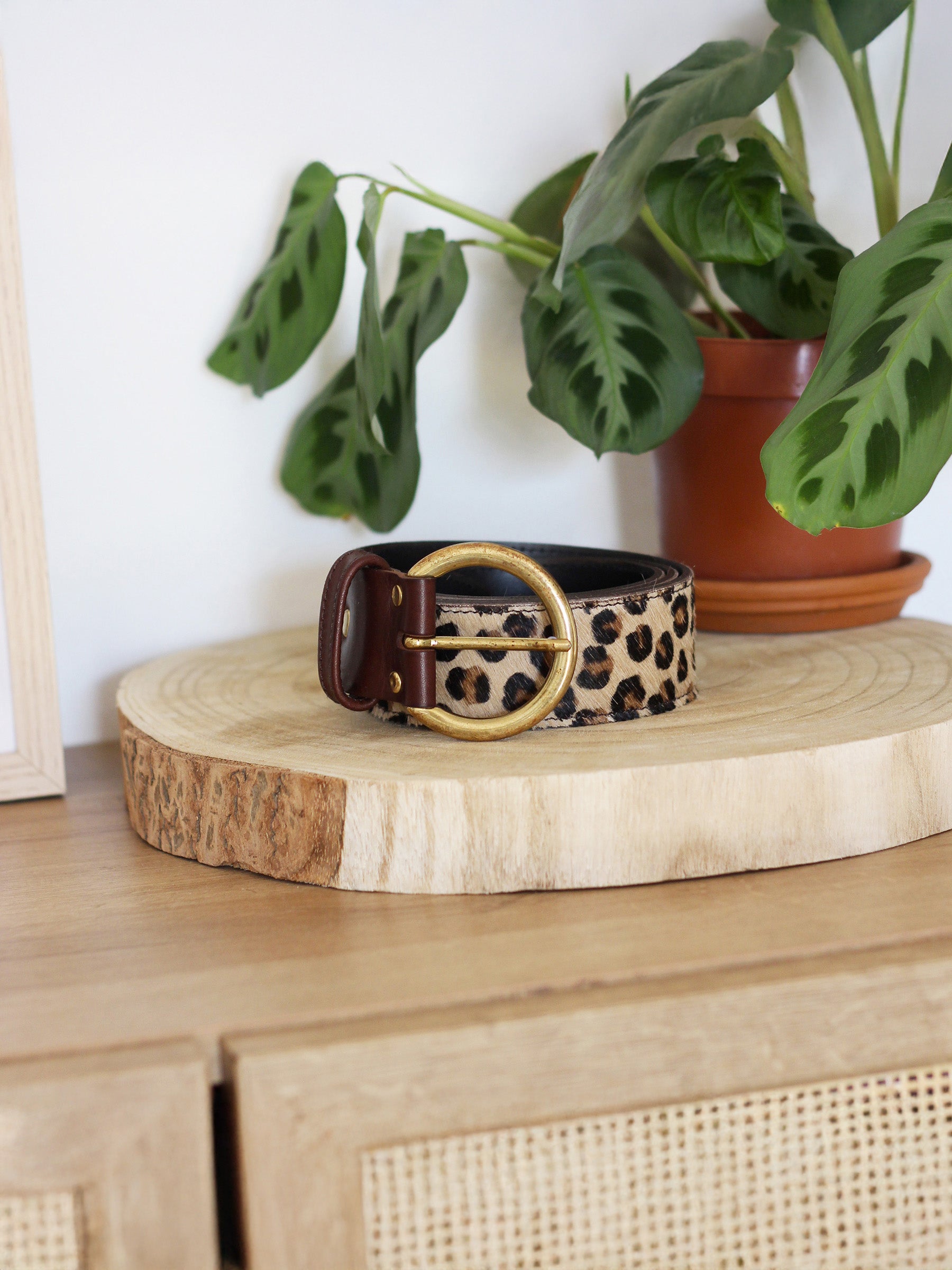 vue posée ceinture boheme cuir leopard jules jenn