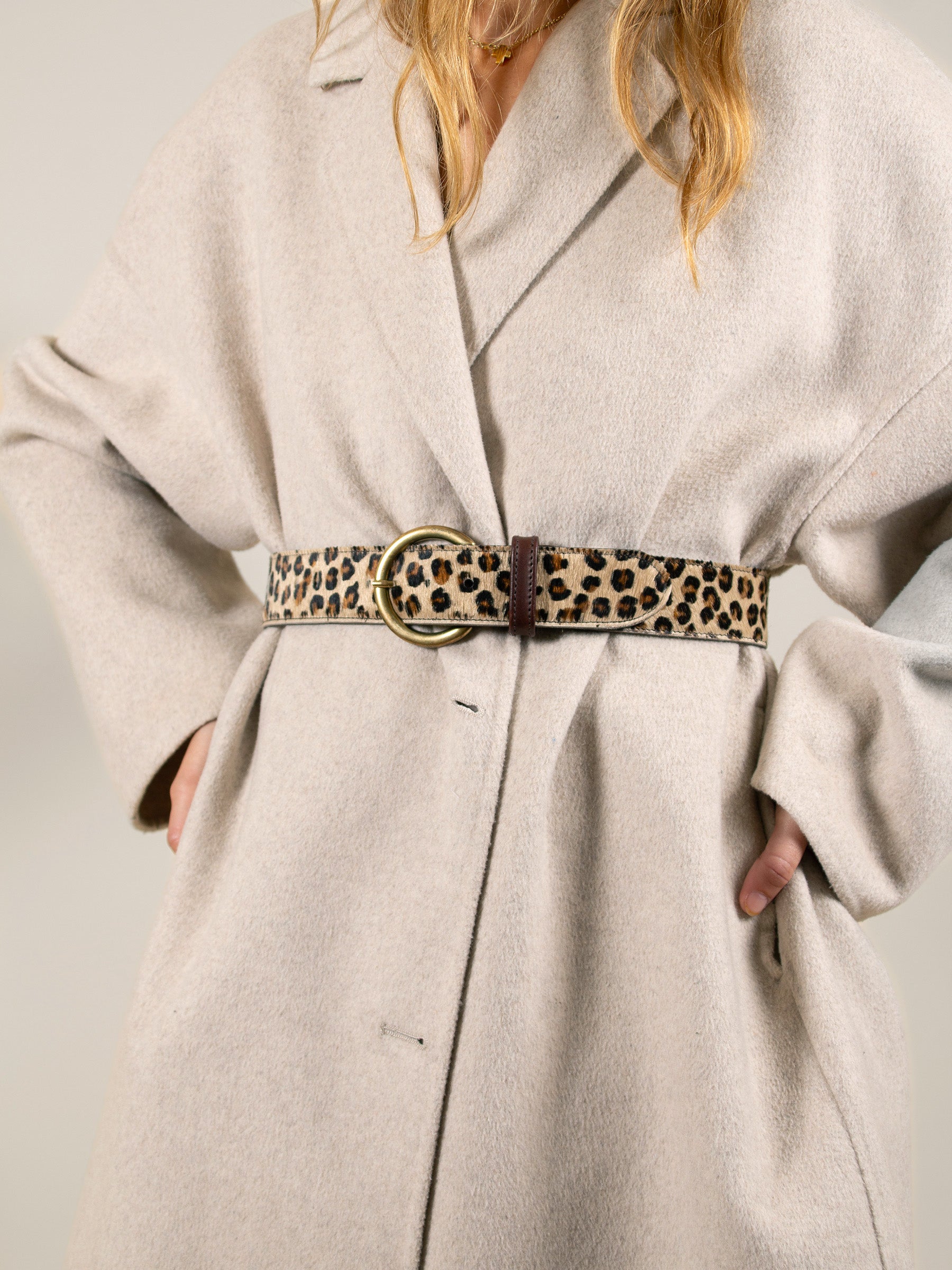vue portée ceinture boheme cuir leopard jules jenn