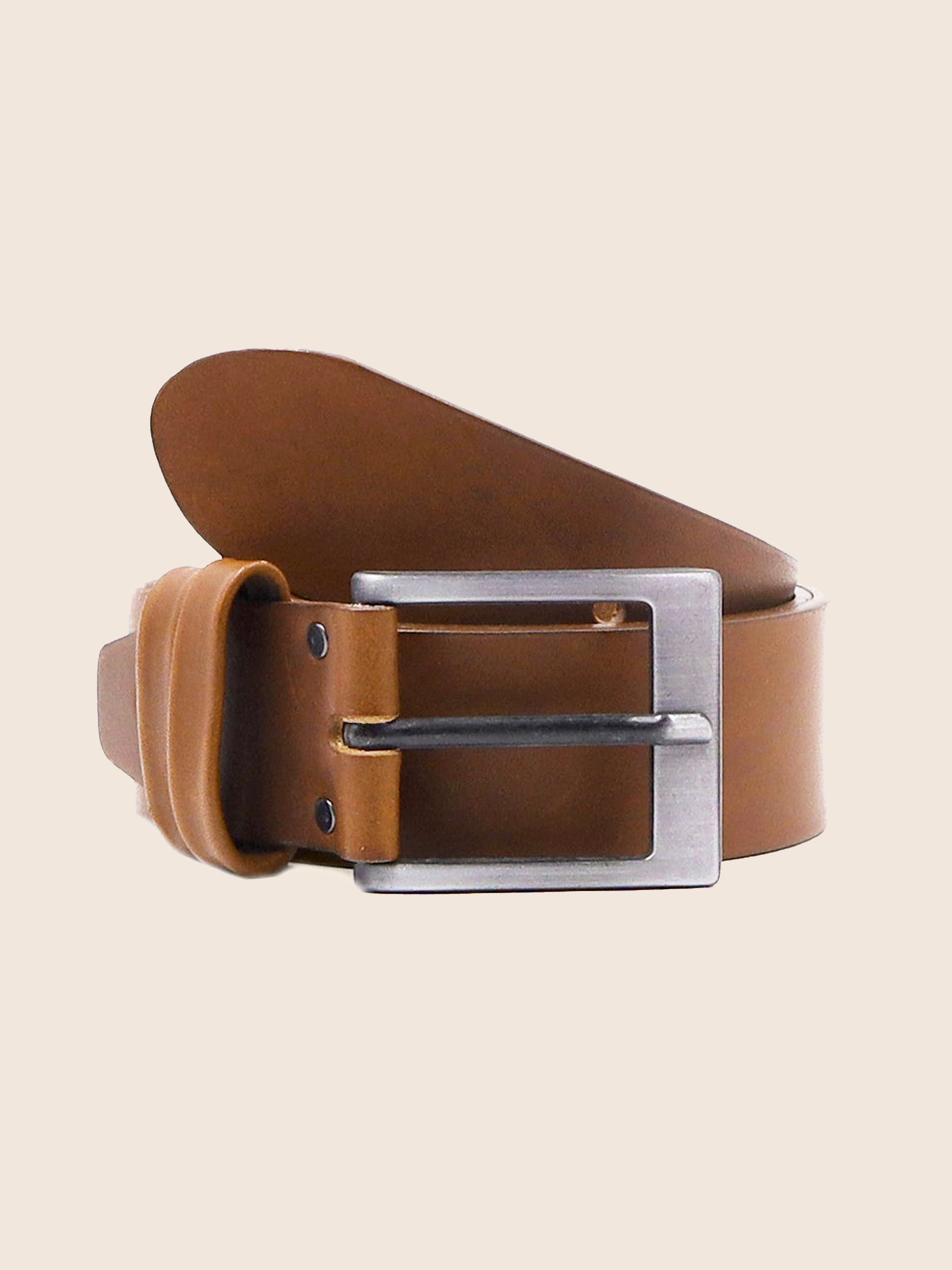 ceinture casual cuir cognac jules jenn