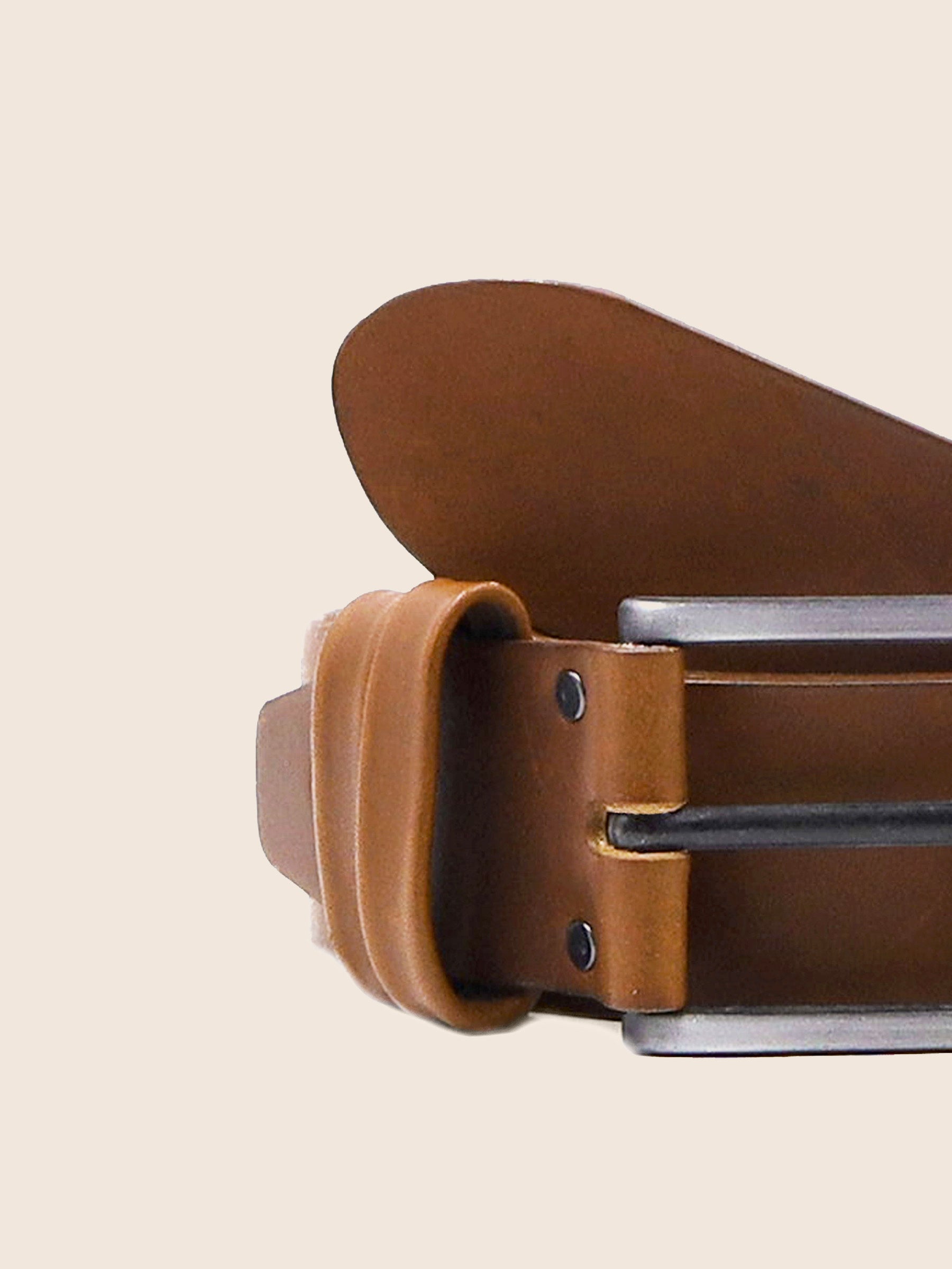 boucle ceinture casual cuir cognac jules jenn