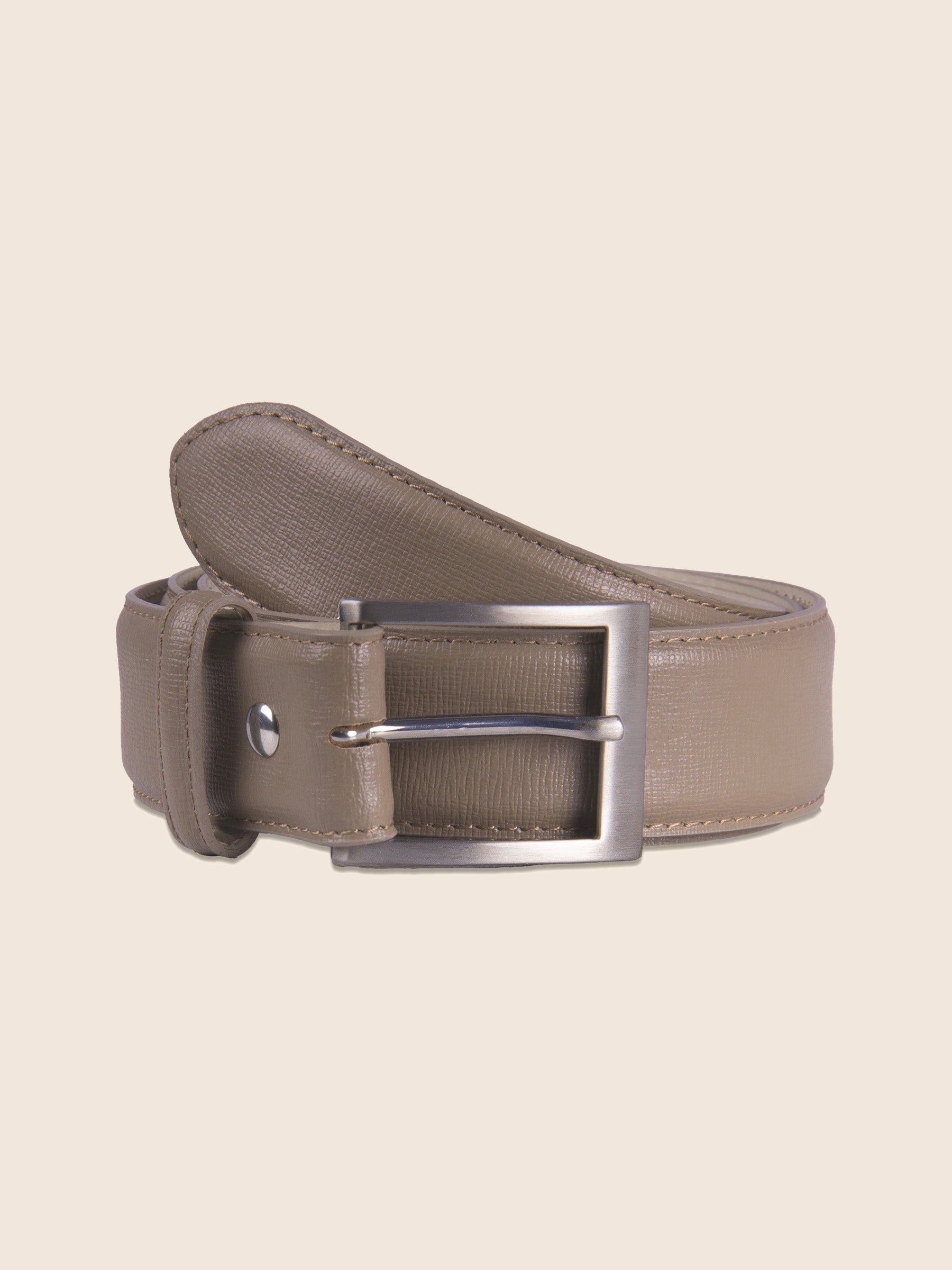 ceinture classique cuir grave taupe jules jenn