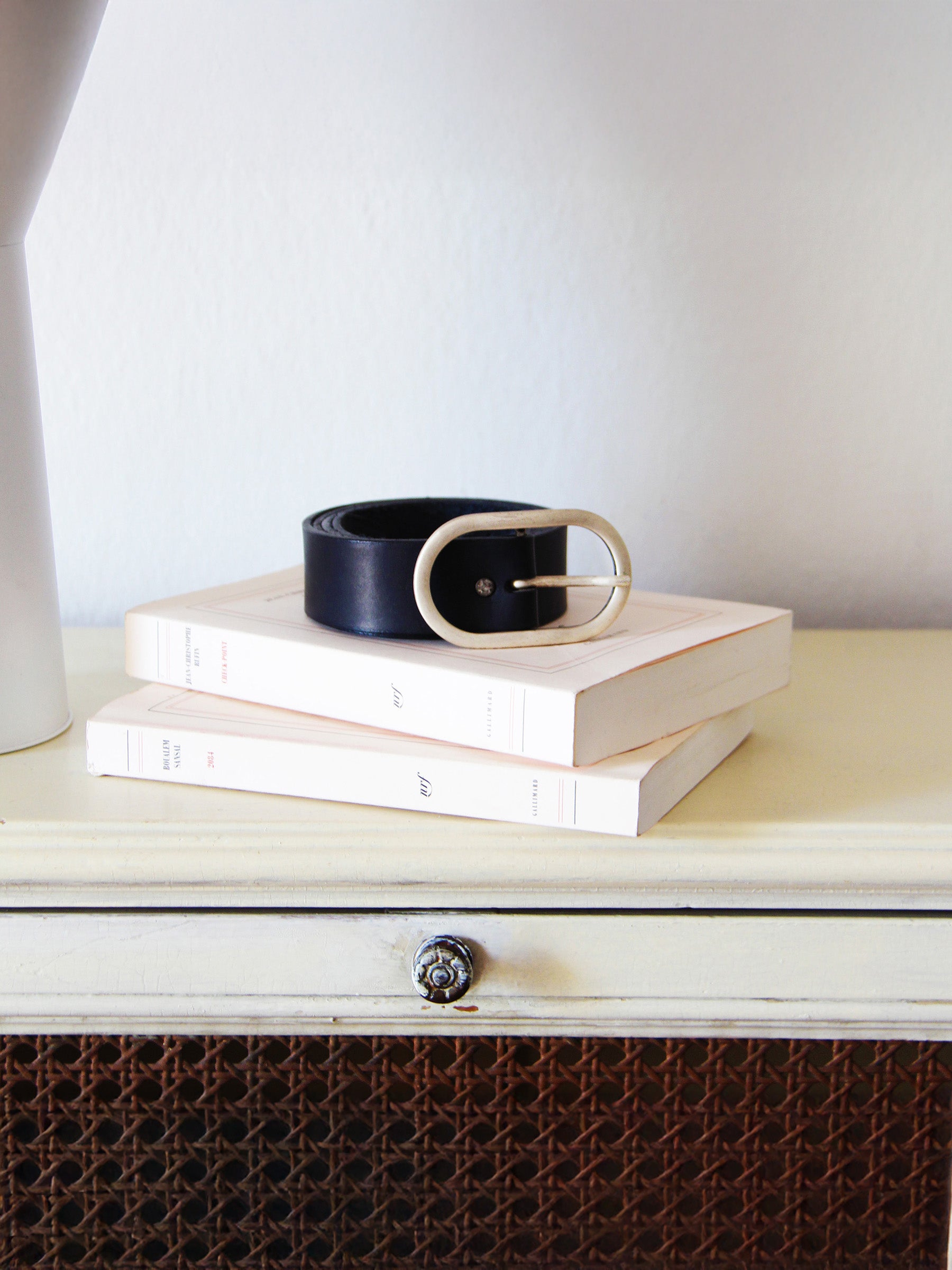 vue posée ceinture large cuir noir jules jenn