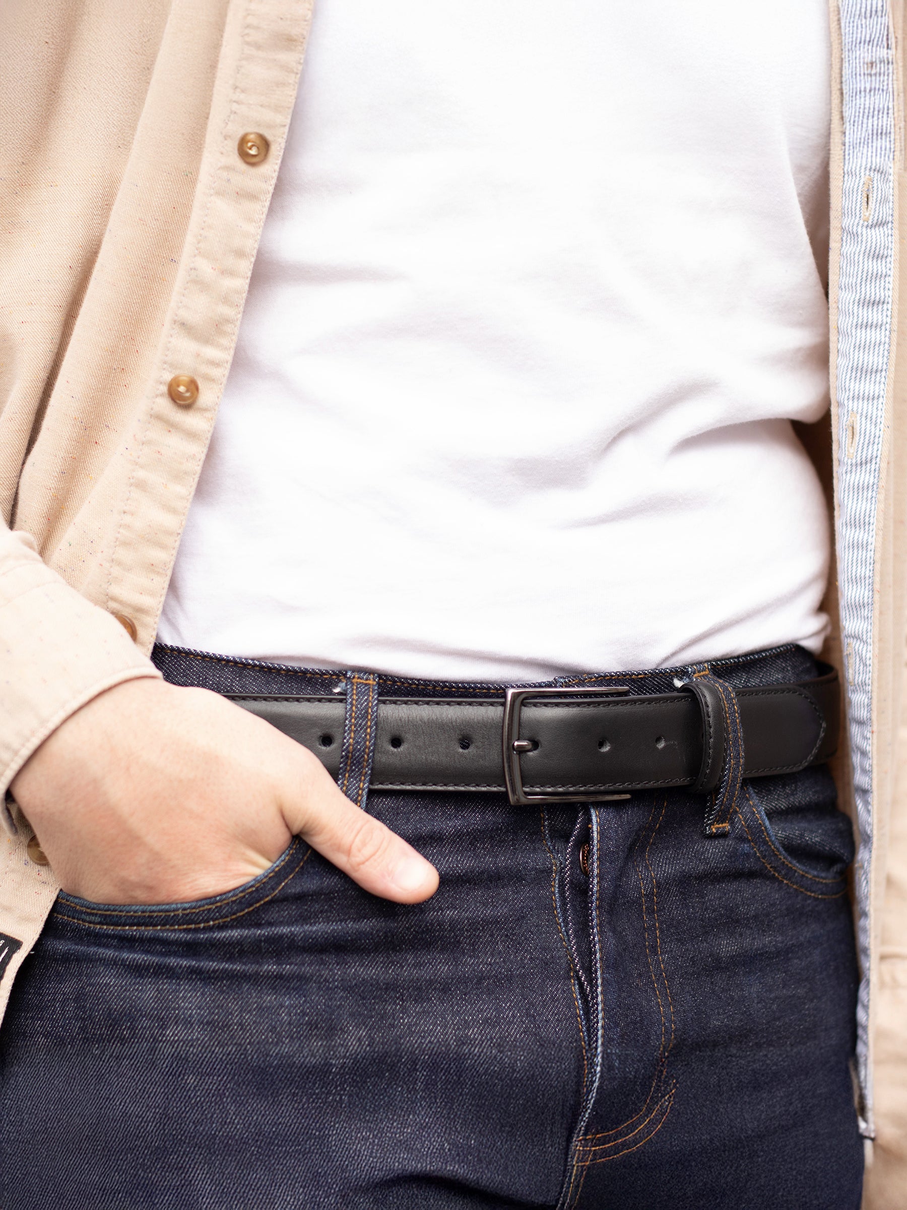 vue portée ceinture madrid cuir noir jules jenn