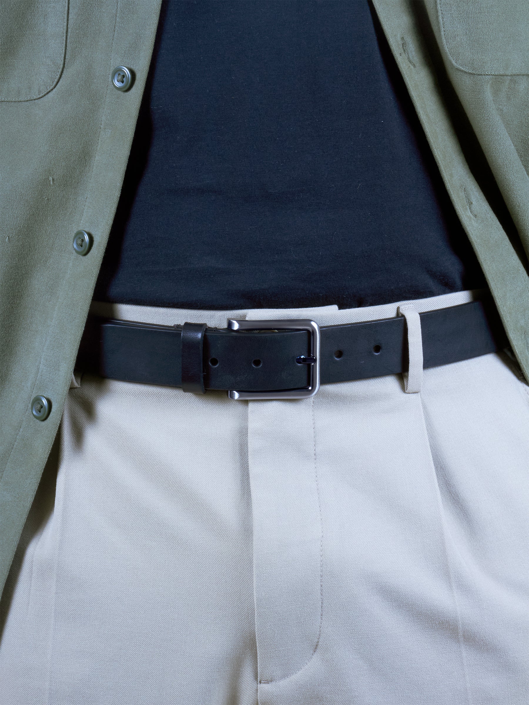 vue portée ceinture cuir noir jules jenn