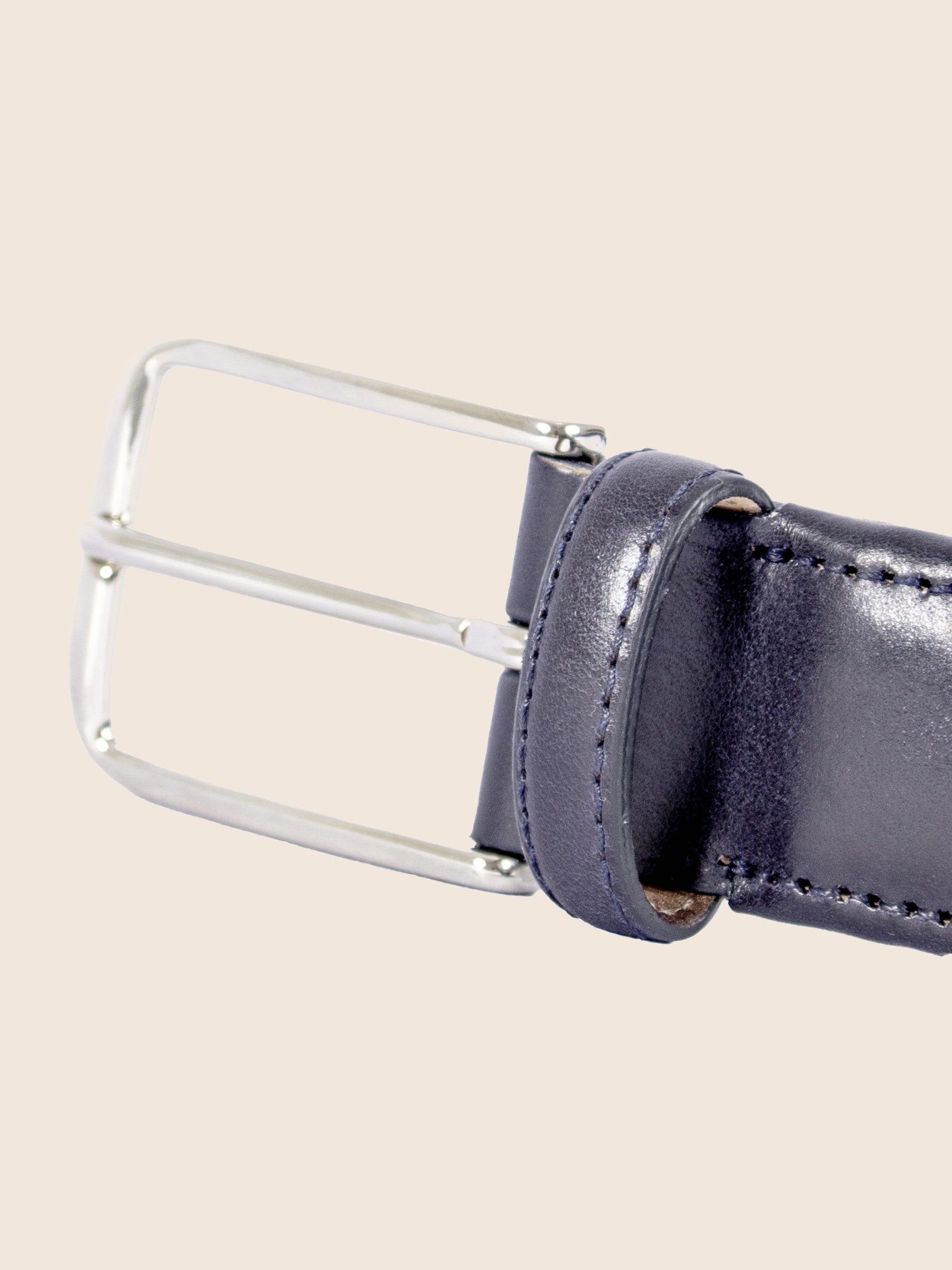 vue boucle ceinture tressee homme textile cuir bleu jules jenn