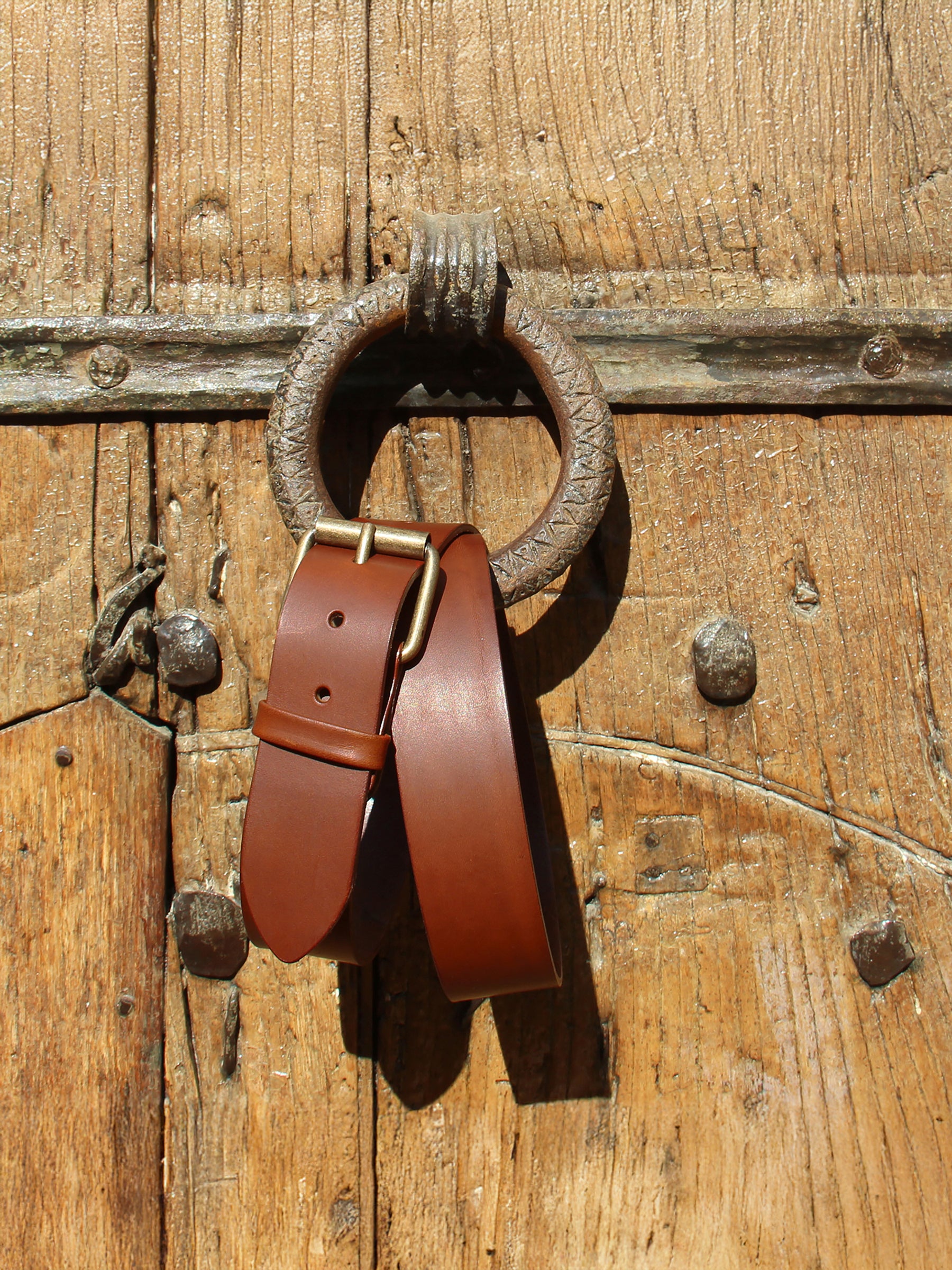 vue posée ceinture week end cuir cognac jules jenn