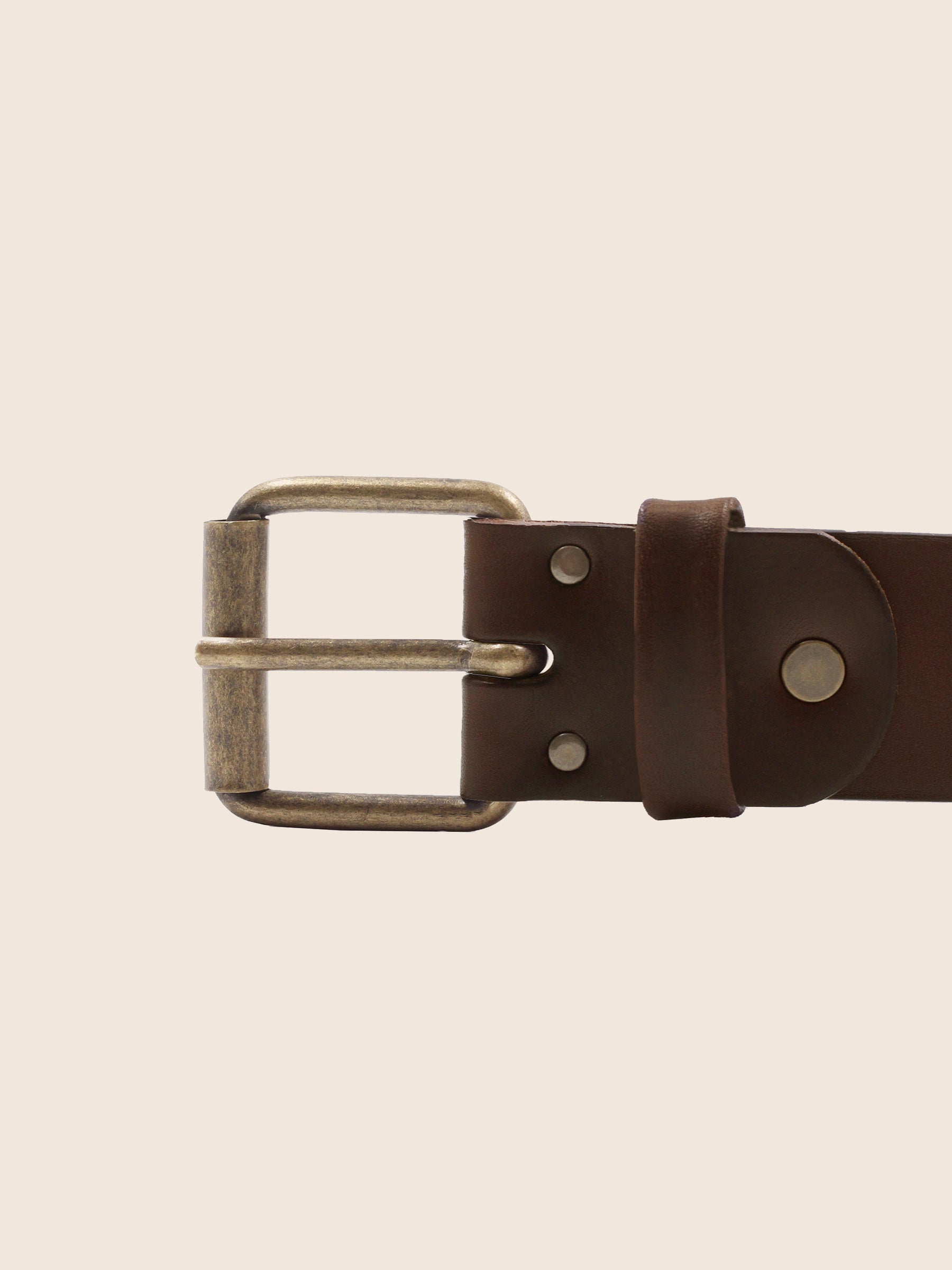 vue boucle ceinture week-end cuir marron jules jenn