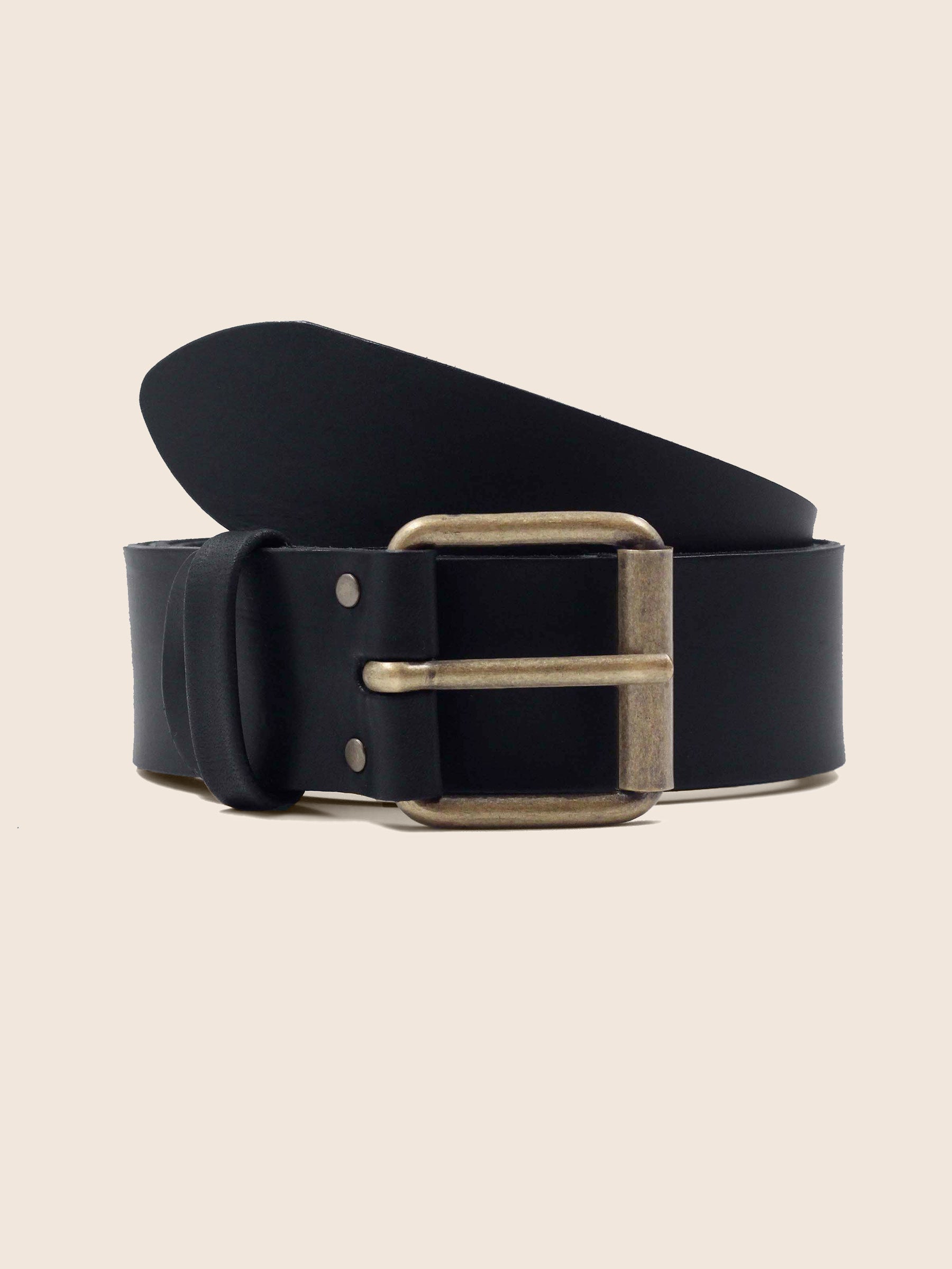 ceinture week-end cuir noir jules jenn
