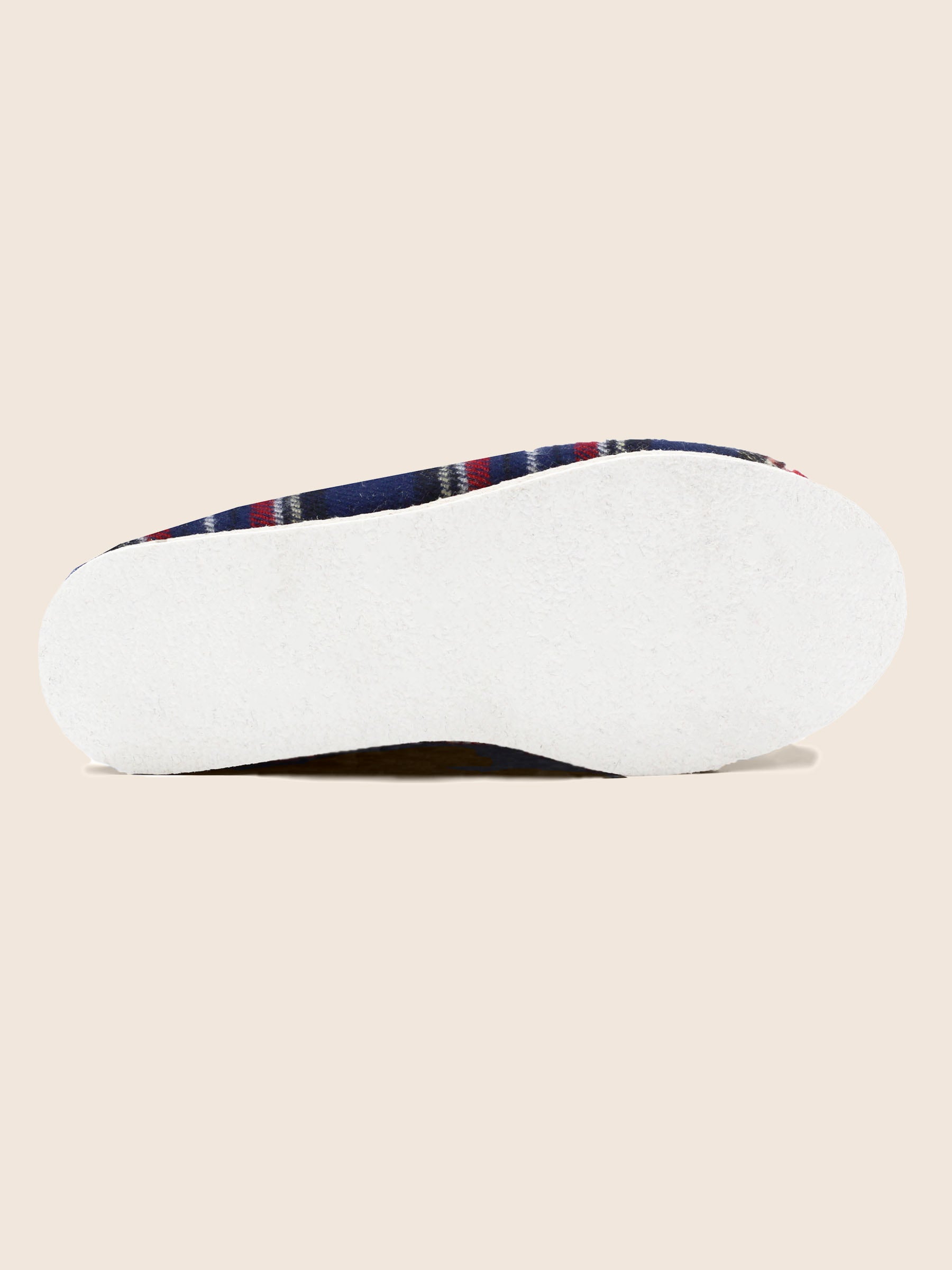 vue dessous charentaises ecossais bleu jules jenn