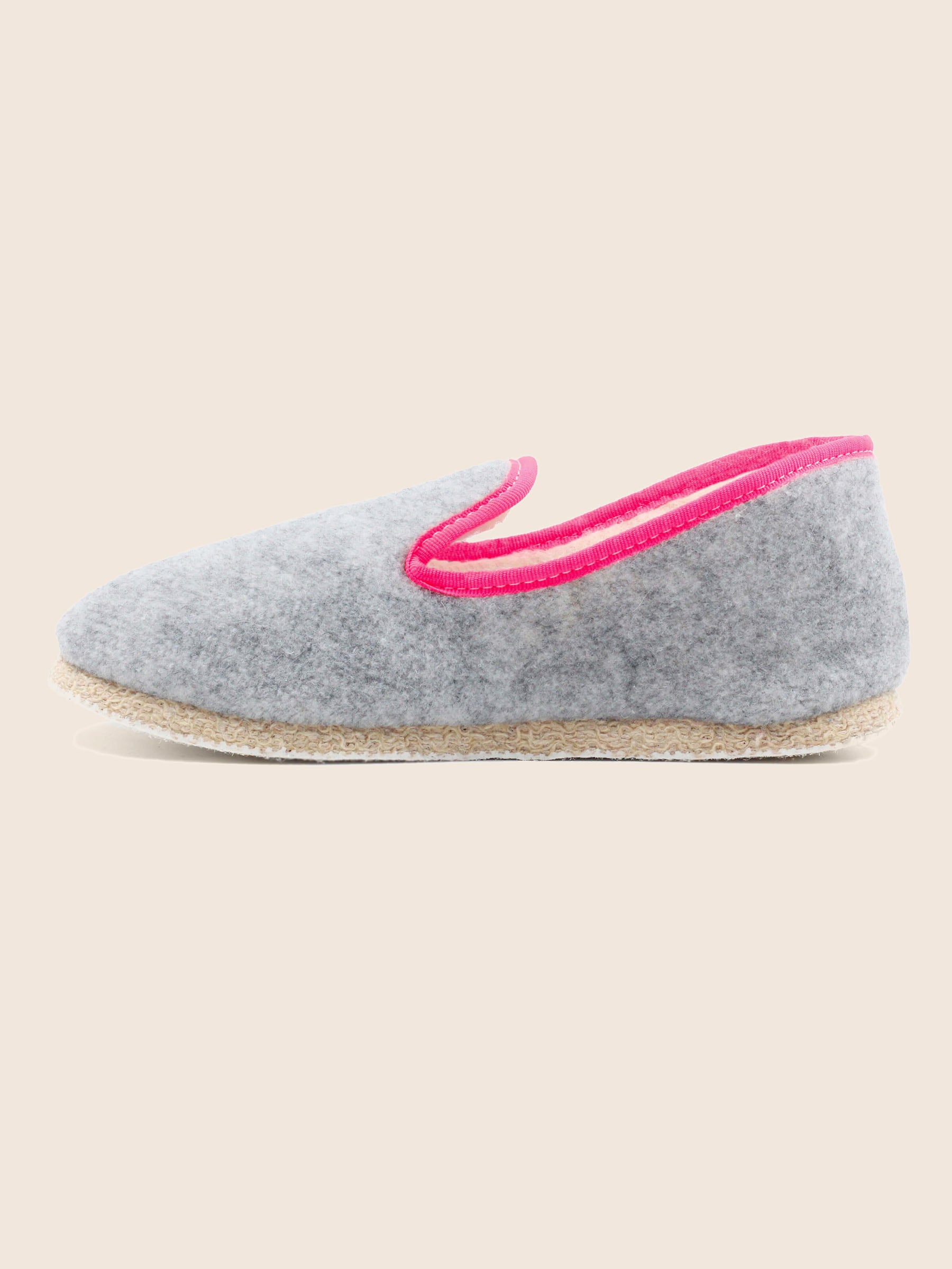 vue intérieure charentaises gris rose jules jenn