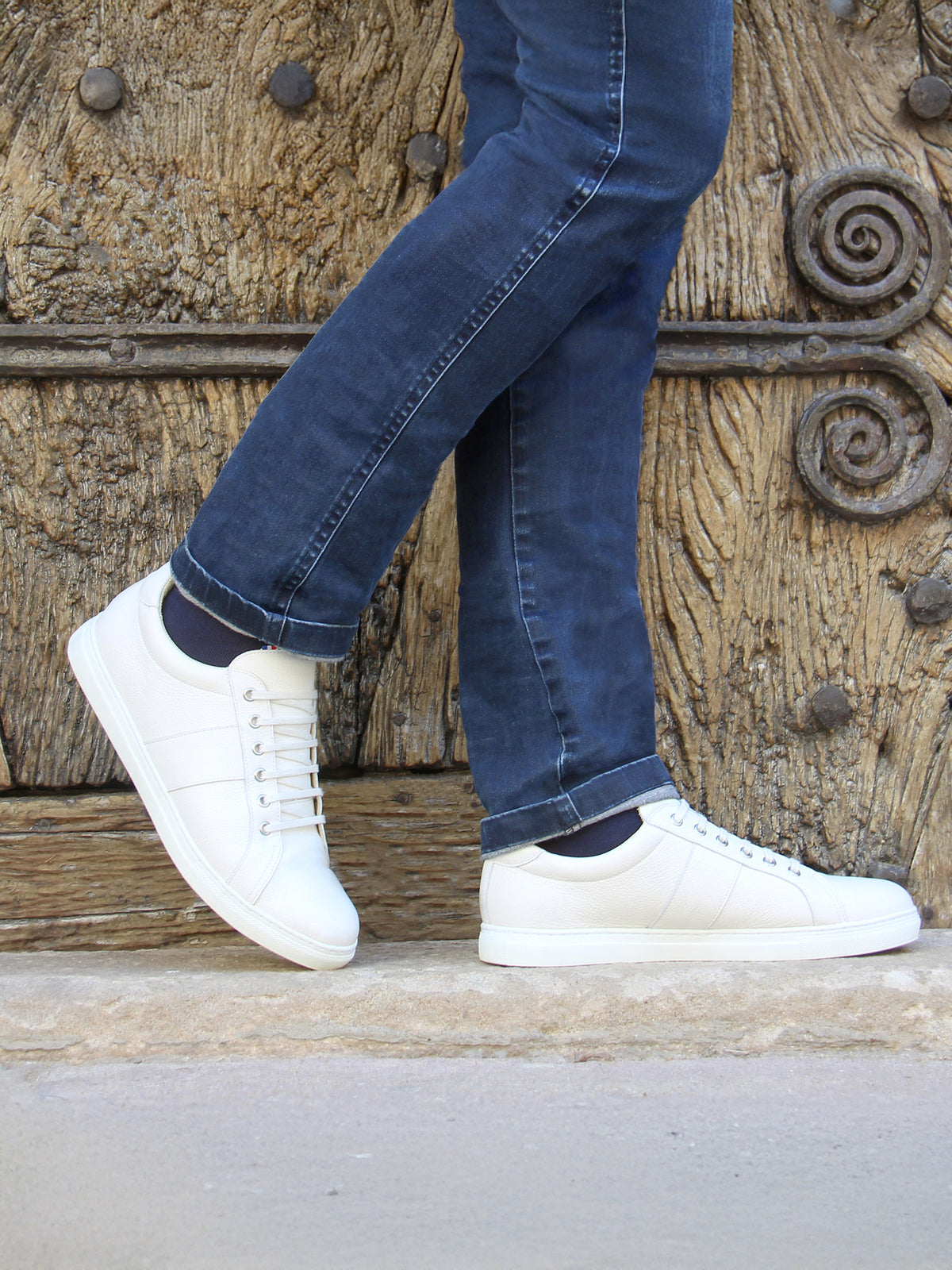 Chaussettes coton bleu