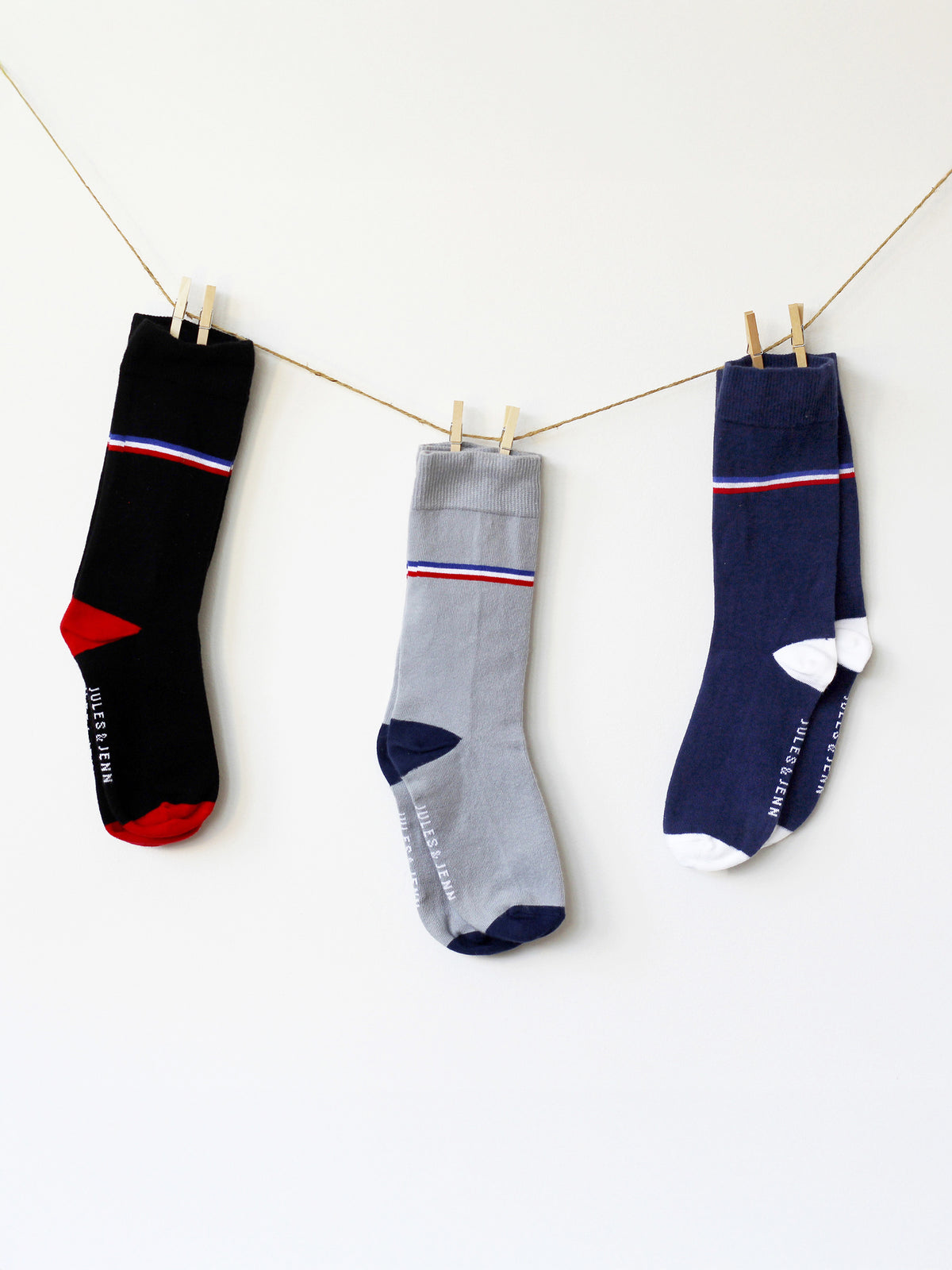 Chaussettes coton bleu