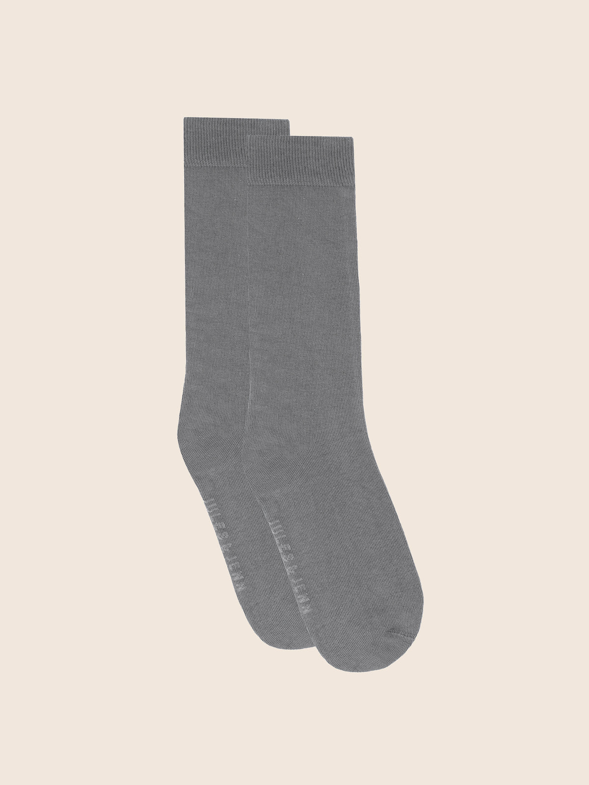 Grey mercerised cotton socks