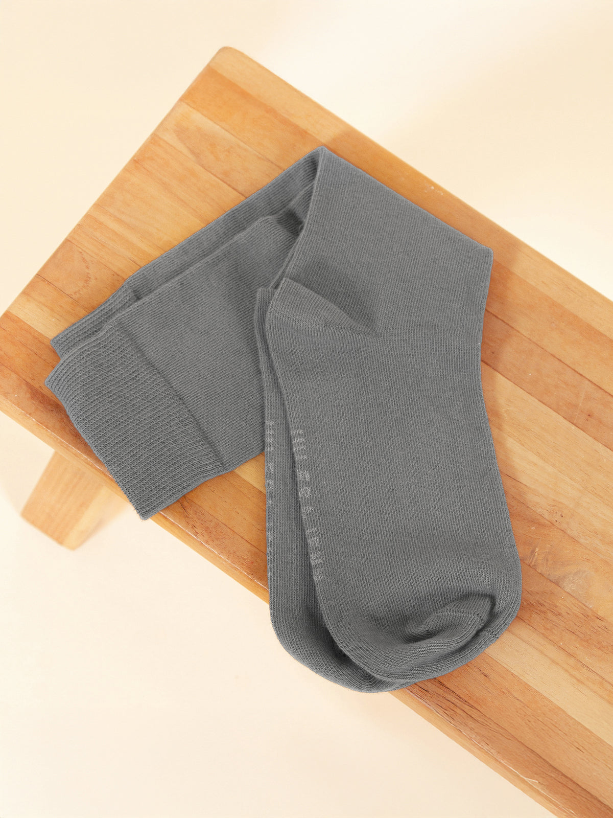 Grey mercerised cotton socks