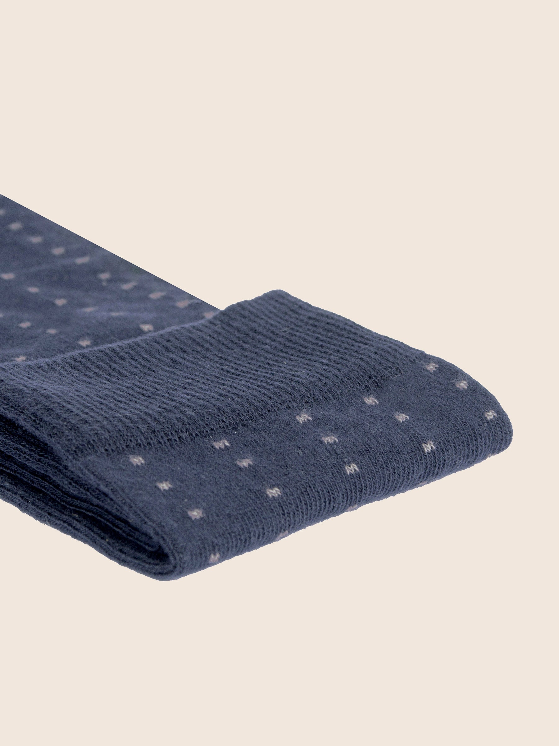 Chaussettes mini pois coton bleu gris
