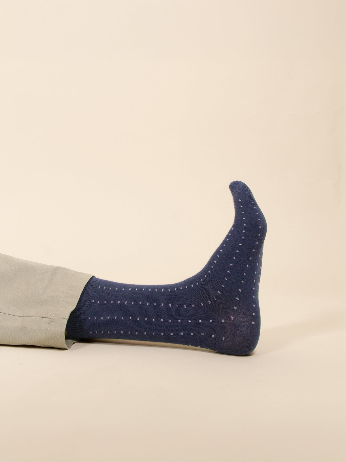 Blue and grey cotton dot socks
