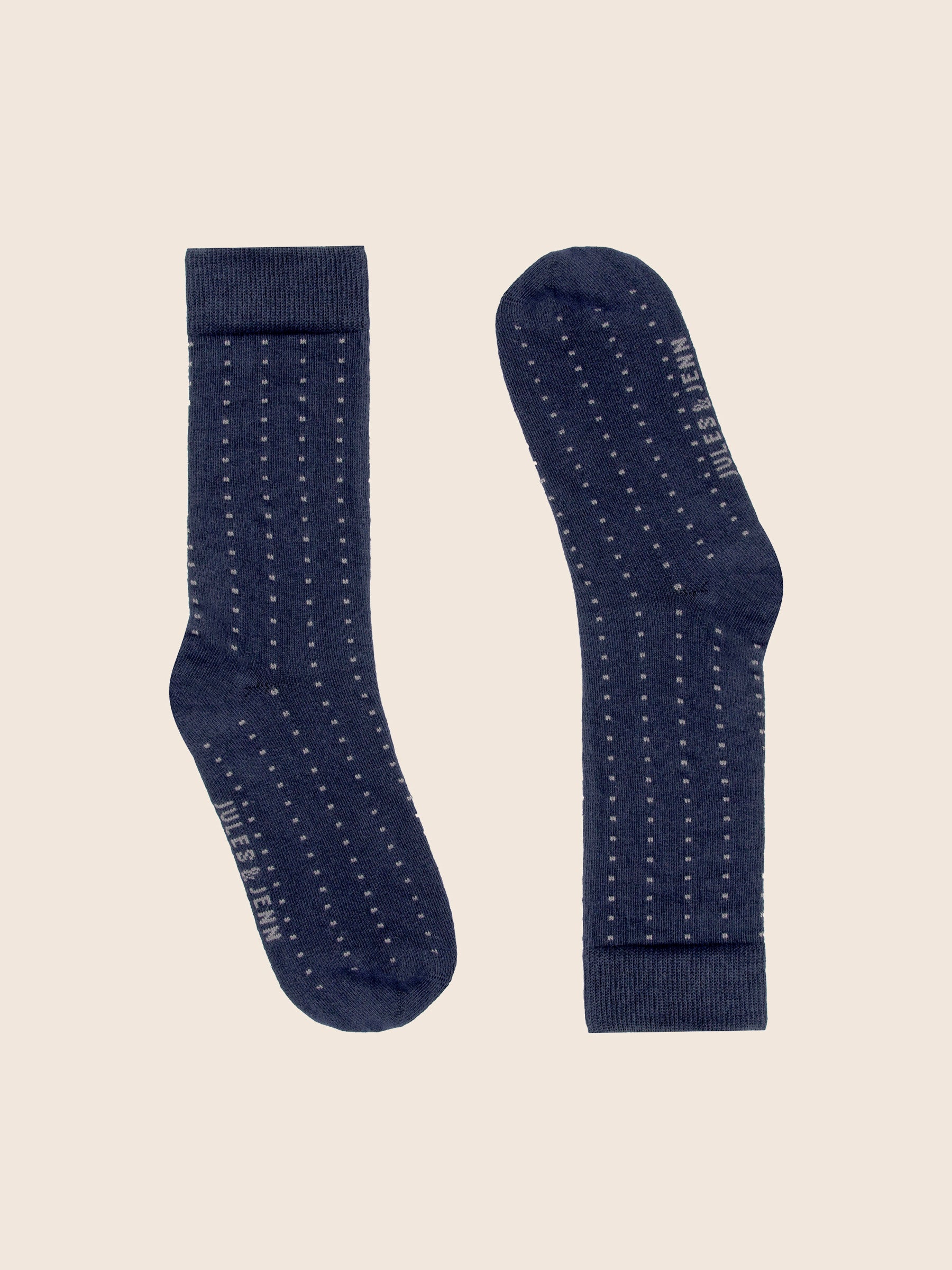 chaussettes mini pois bleu gris pack jules jenn