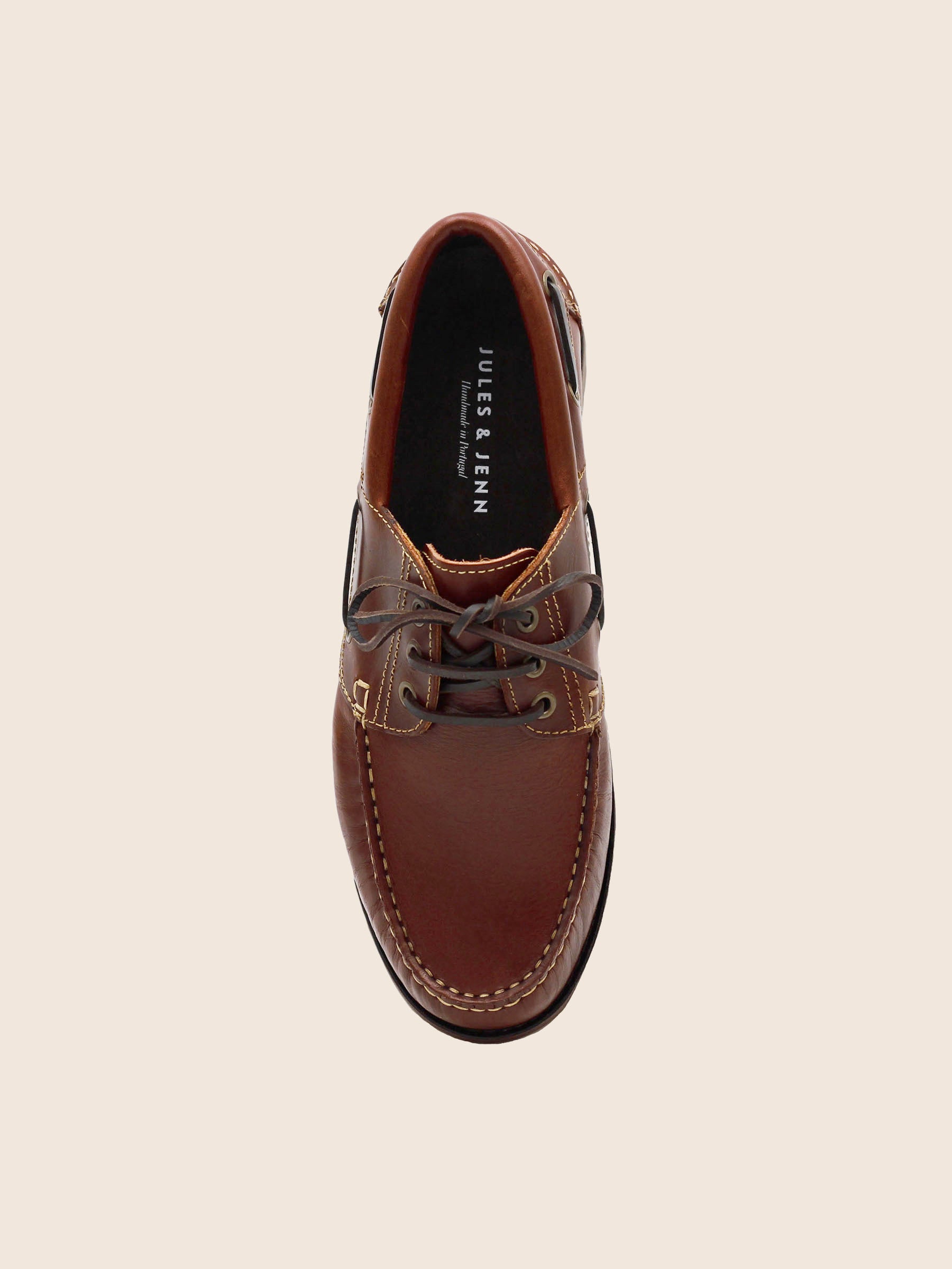 Chaussures bateau crampons marron
