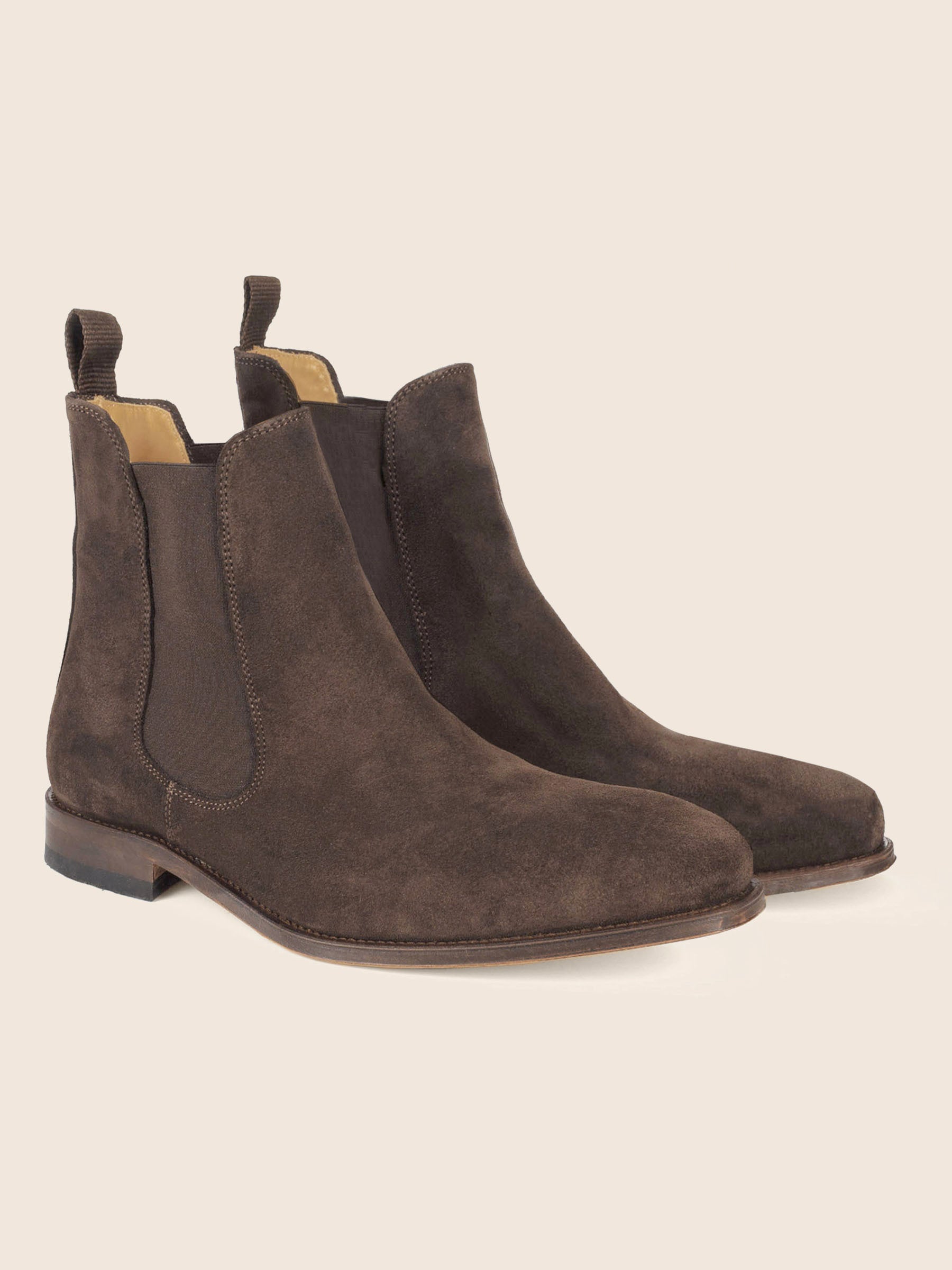 chelsea boots cuir daim marron jules jenn