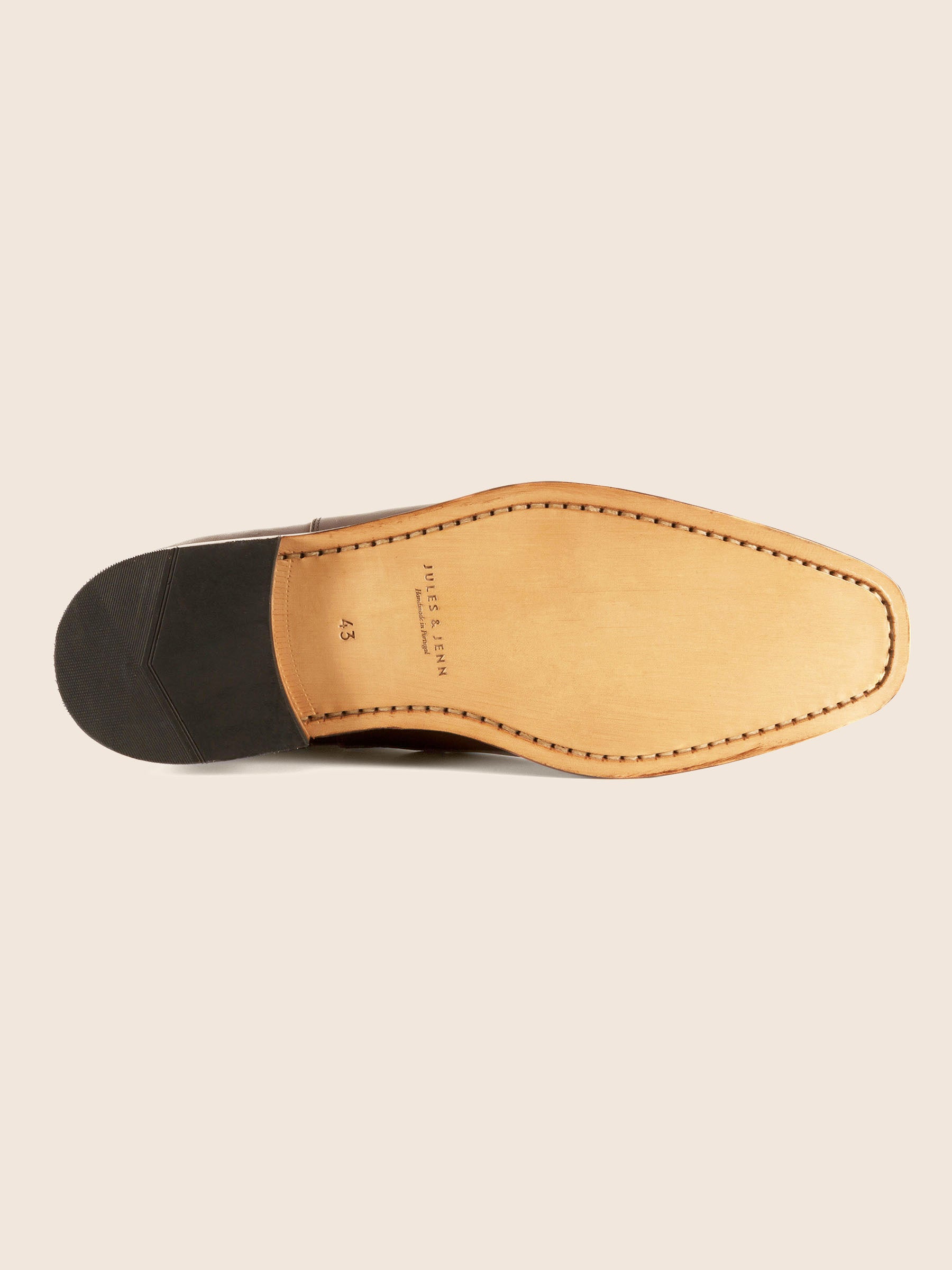 semelle cuir de chelsea boots homme daim marron Jules Jenn