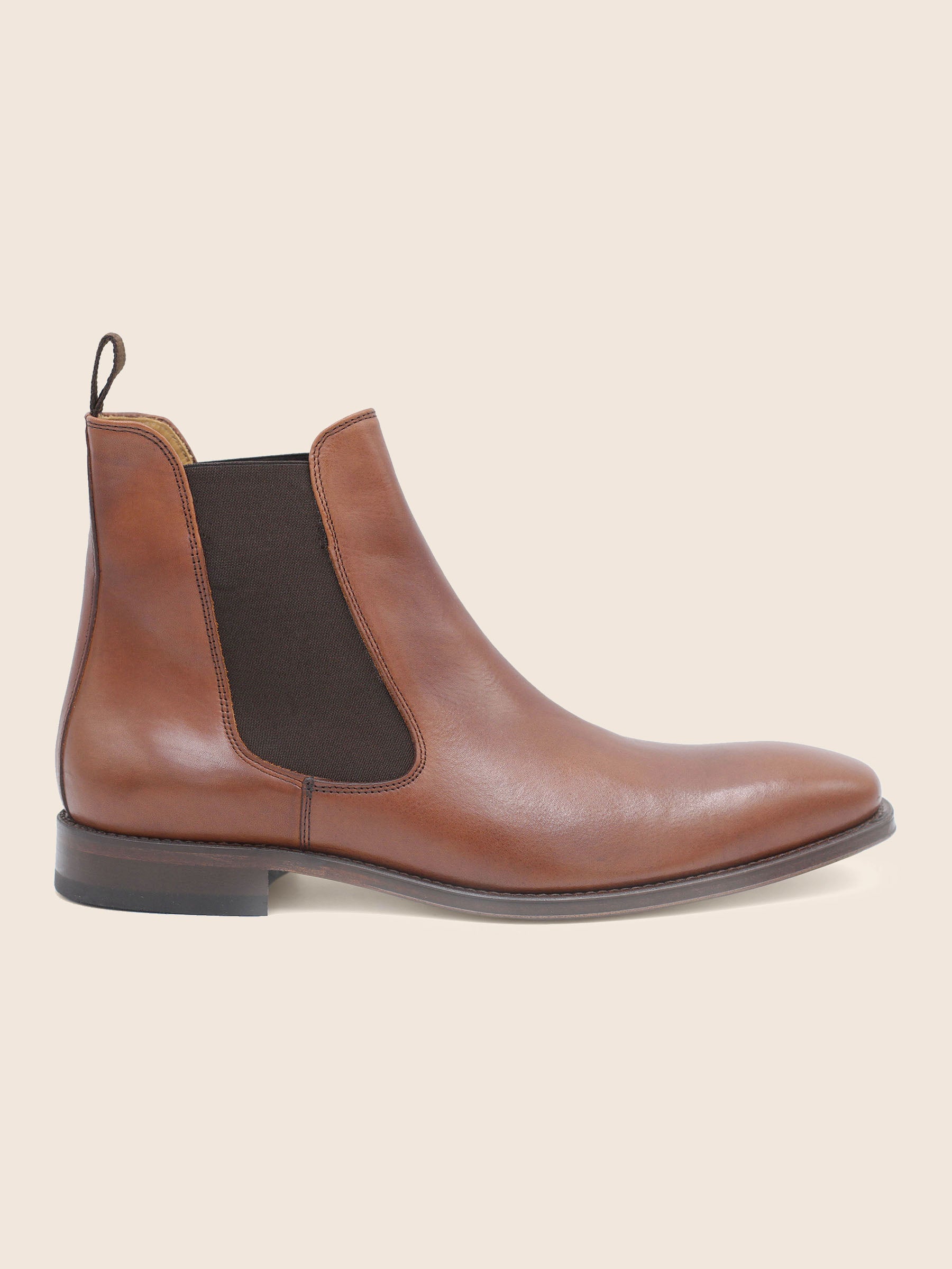 vue poséee chelsea boots cuir marron cognac jules & jenn