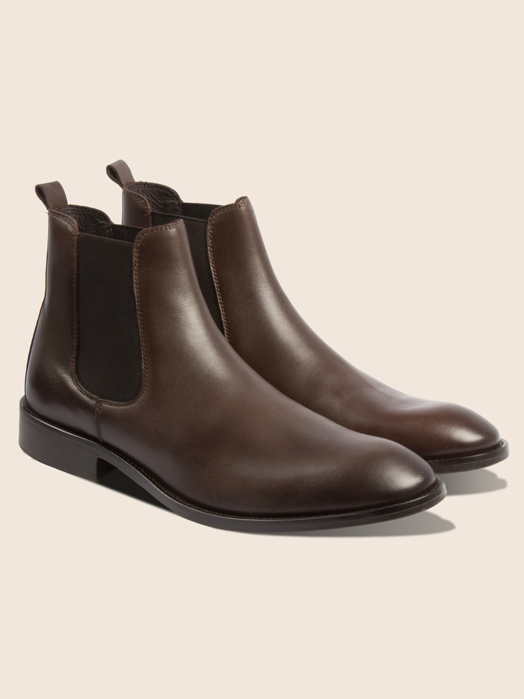 chelsea boots cuir marron jules&jenn