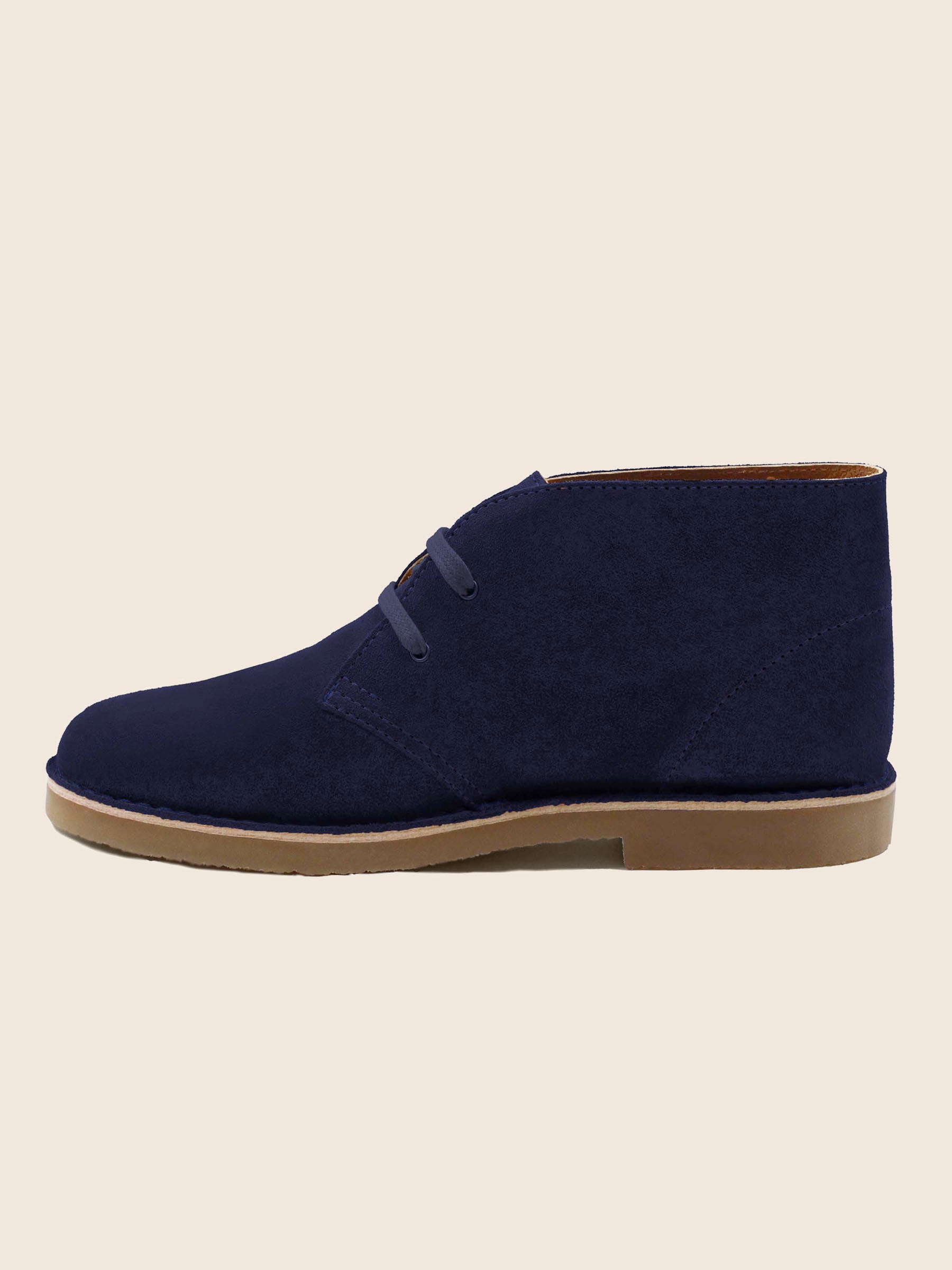vue interieure chukka boots daim bleu jules jenn