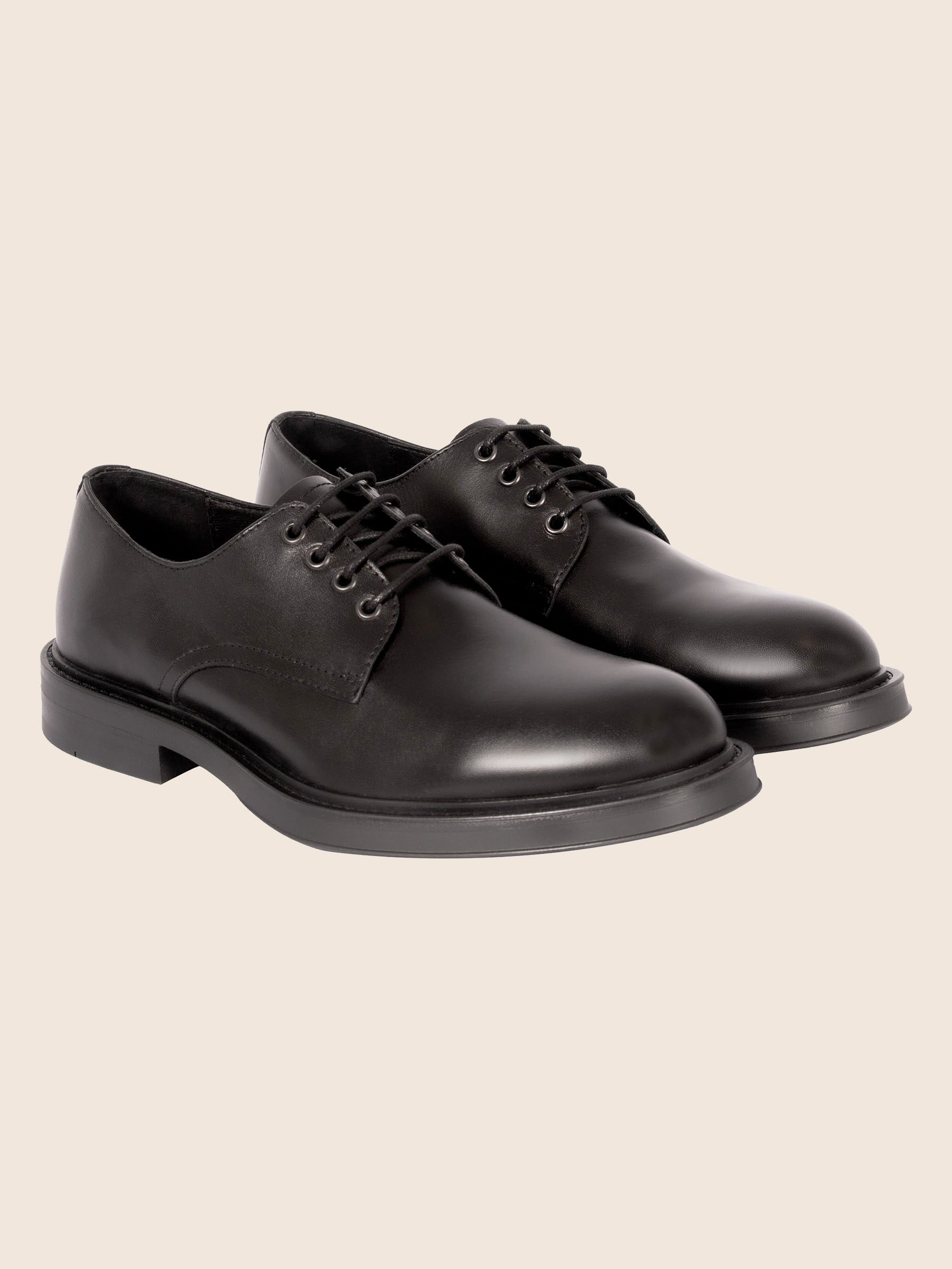 derbies gomme cuir noir jules jenn