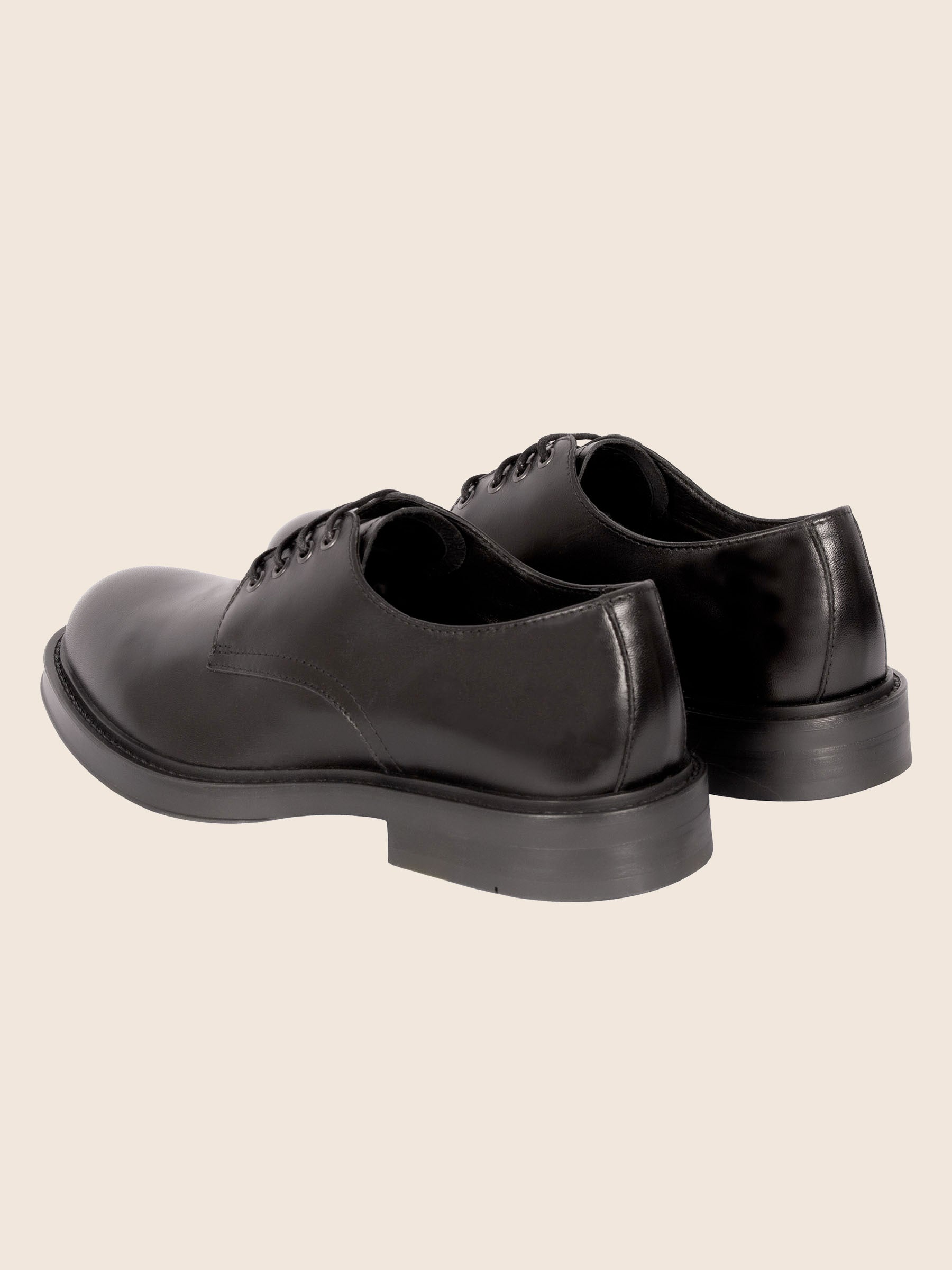 vue arriere derbies gomme cuir noir jules jenn