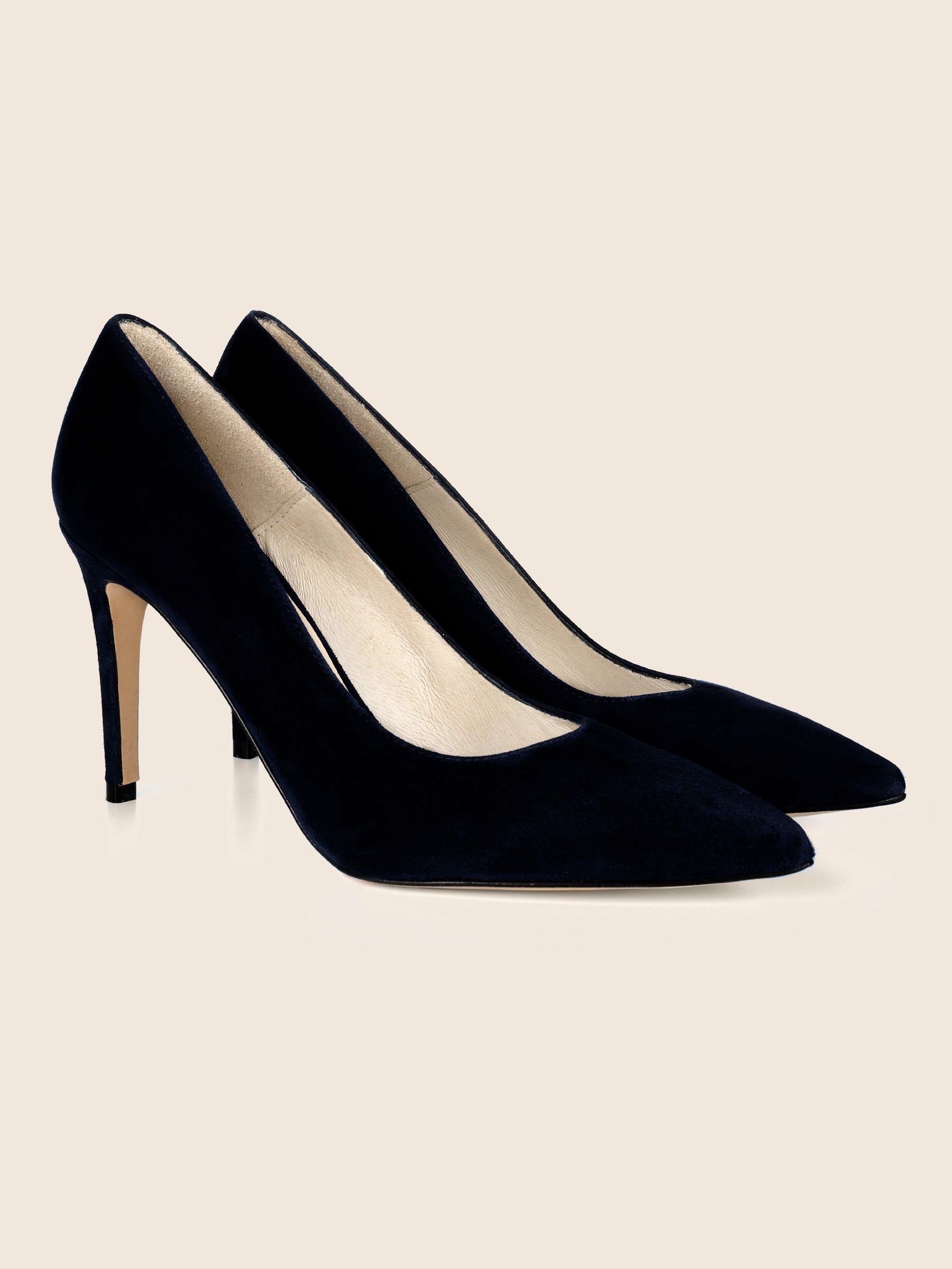 escarpins classiques cuir daim noir