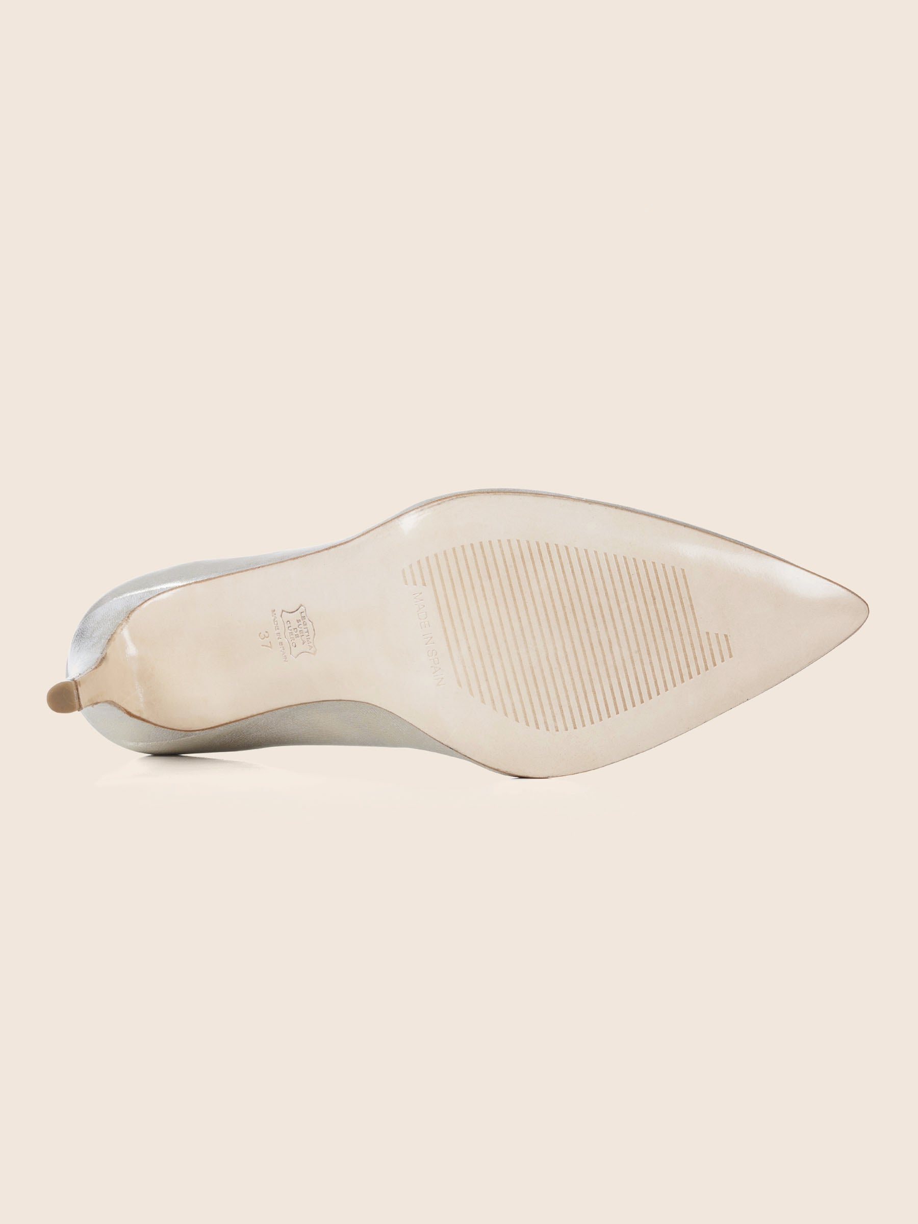 semelle cuir escarpin dore metallise Jules Jenn