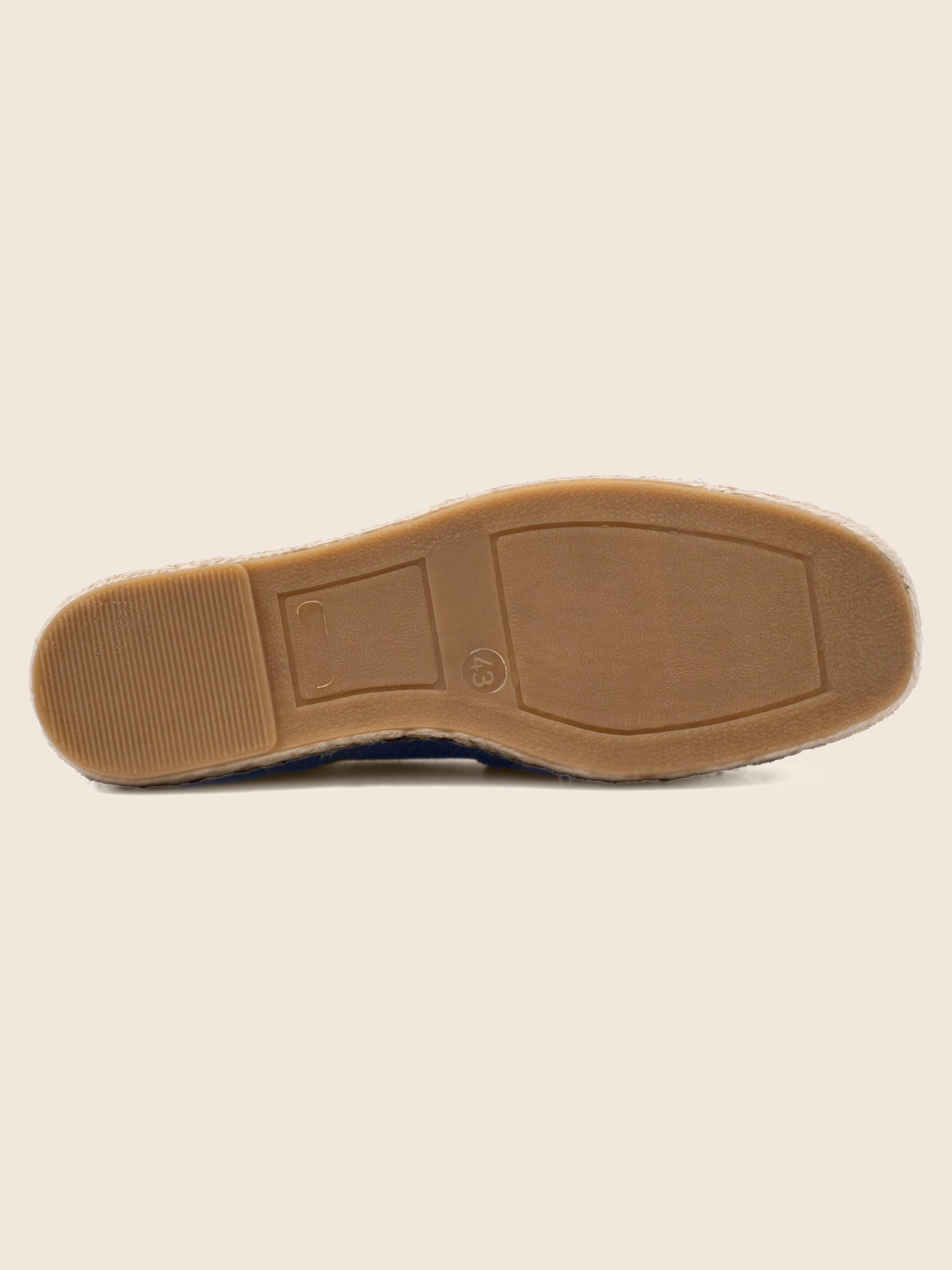 vue semelle espadrilles homme cuir daim bleu jules jenn