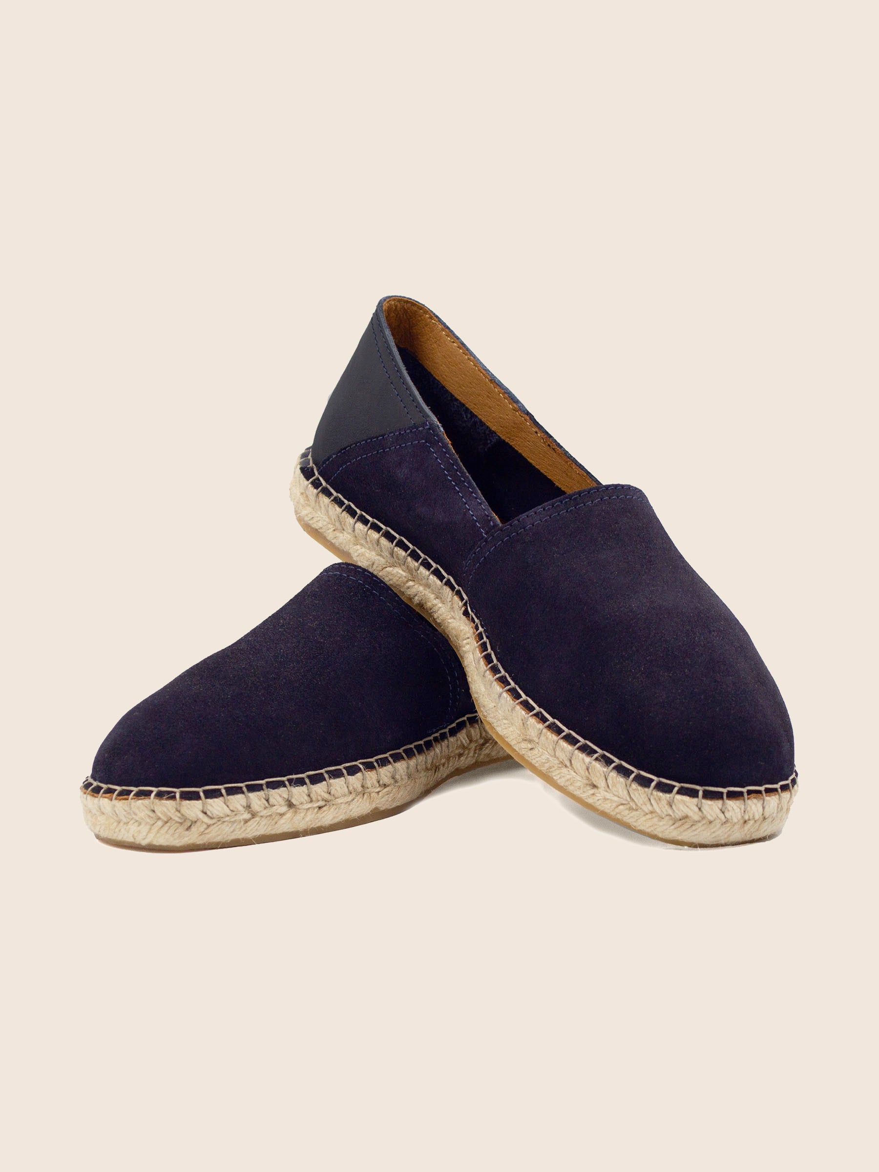vue situation 1 espadrilles homme cuir daim bleu jules jenn