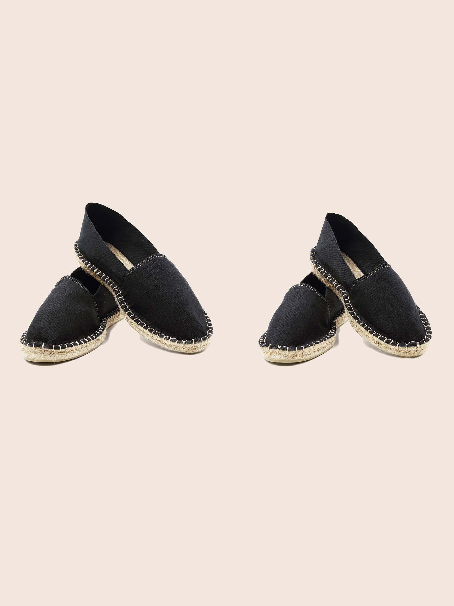 vue situation 1 espadrilles toile coton noir jules jenn