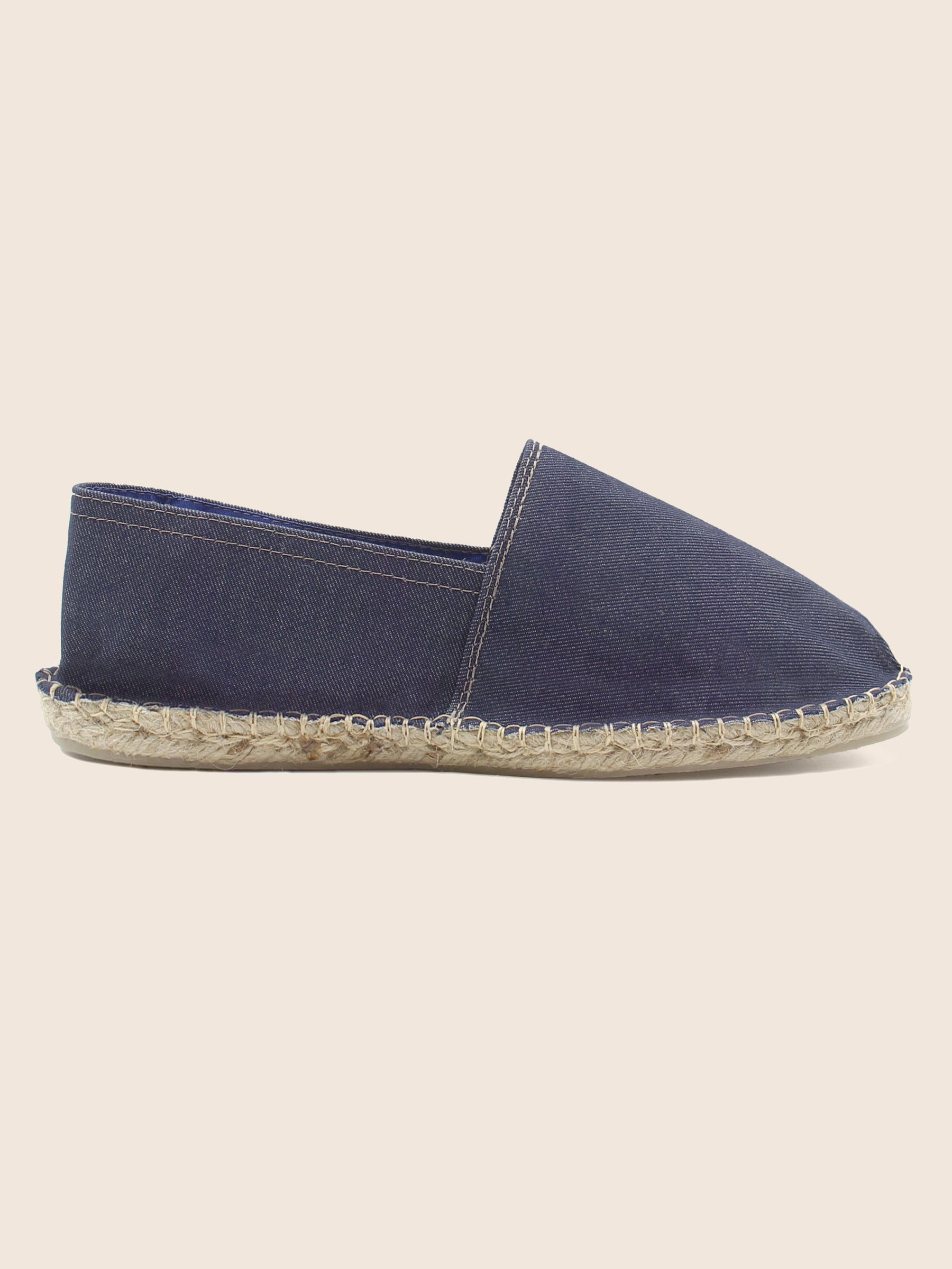 vue interieur espadrilles toile jean bleu jules jenn