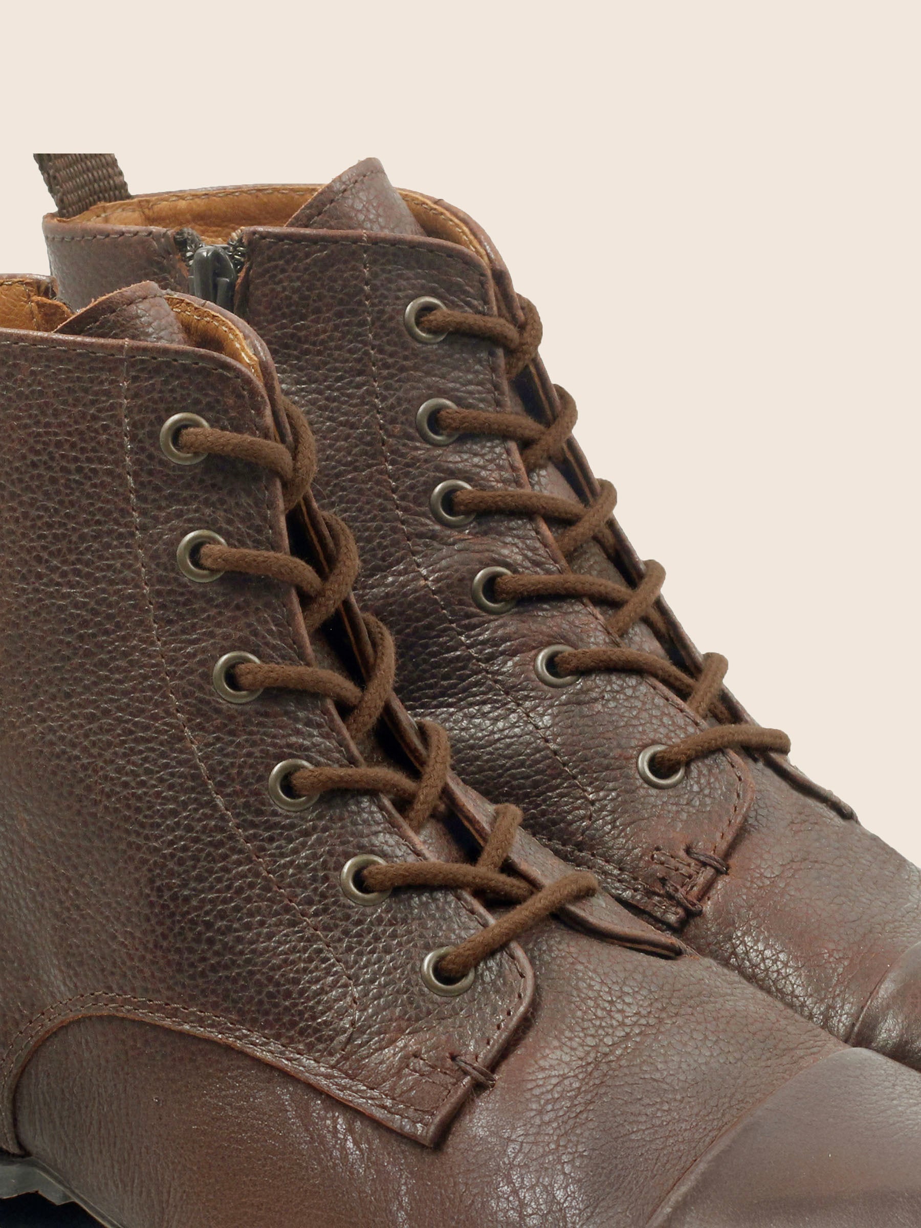 lacets ronds epais coton marron 2 jules jenn