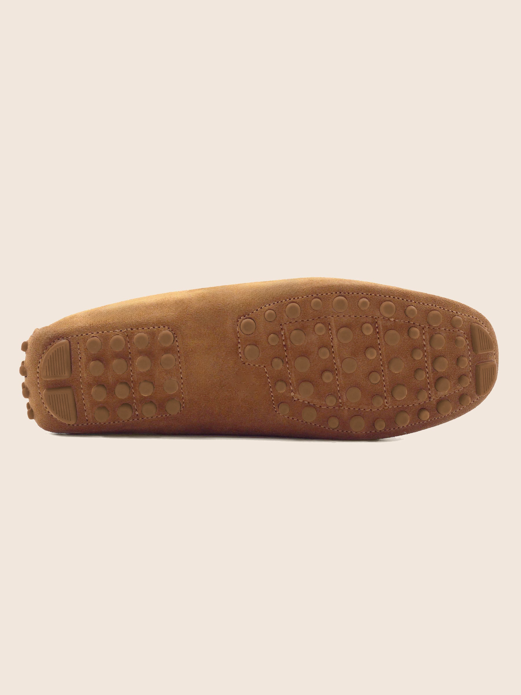 vue dessous mocassins homme cuir daim cognac jules jenn