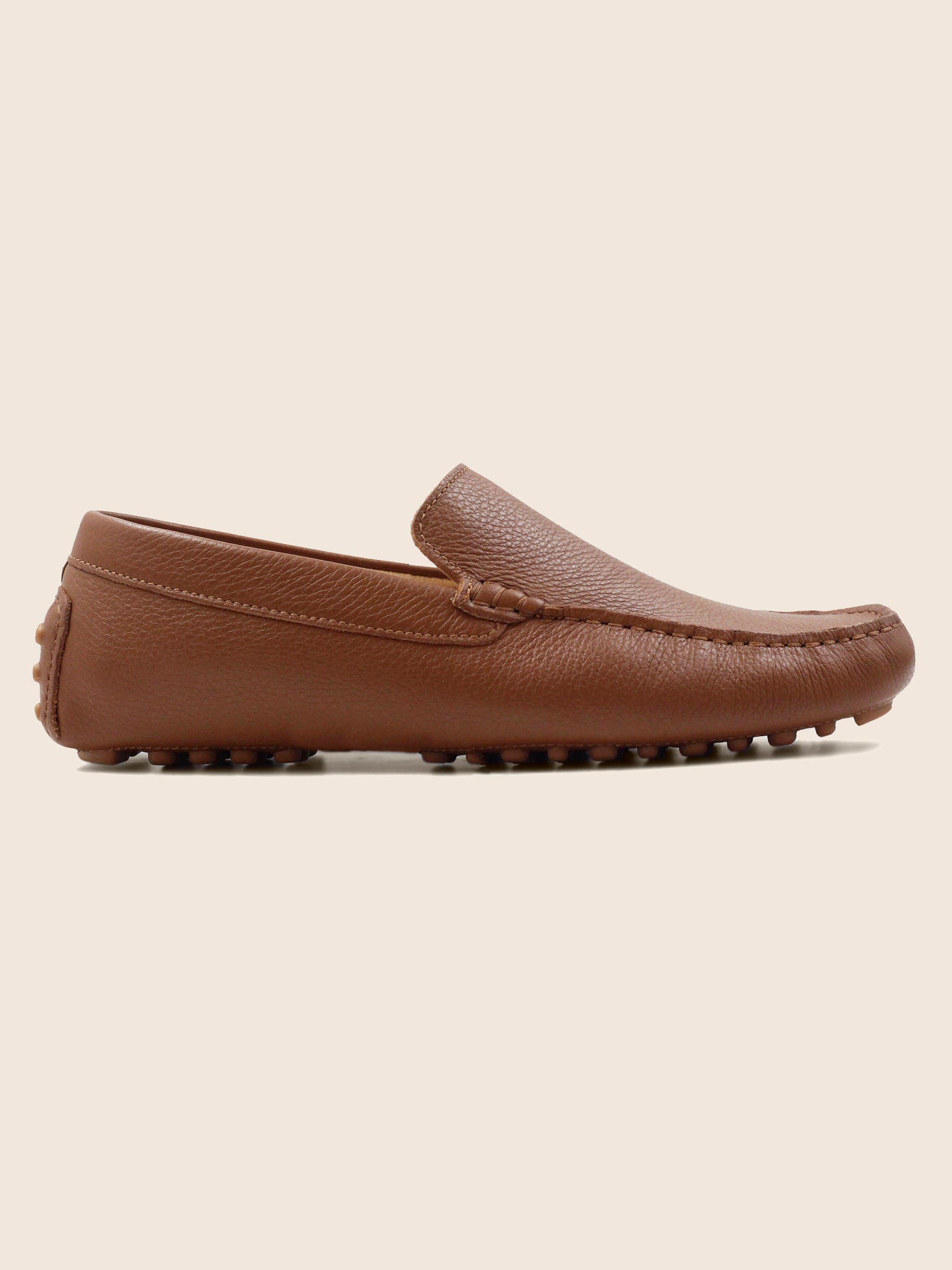 vue exterieur mocassins homme cuir graine cognac jules jenn