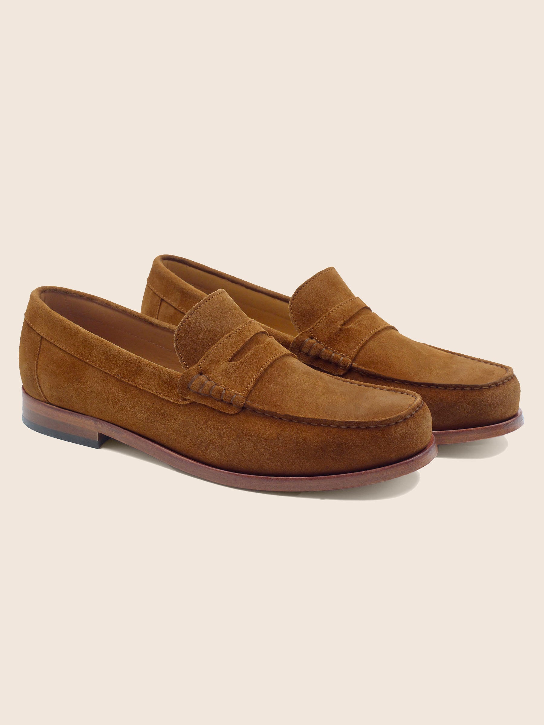 mocassins urbains cuir daim cognac jules jenn